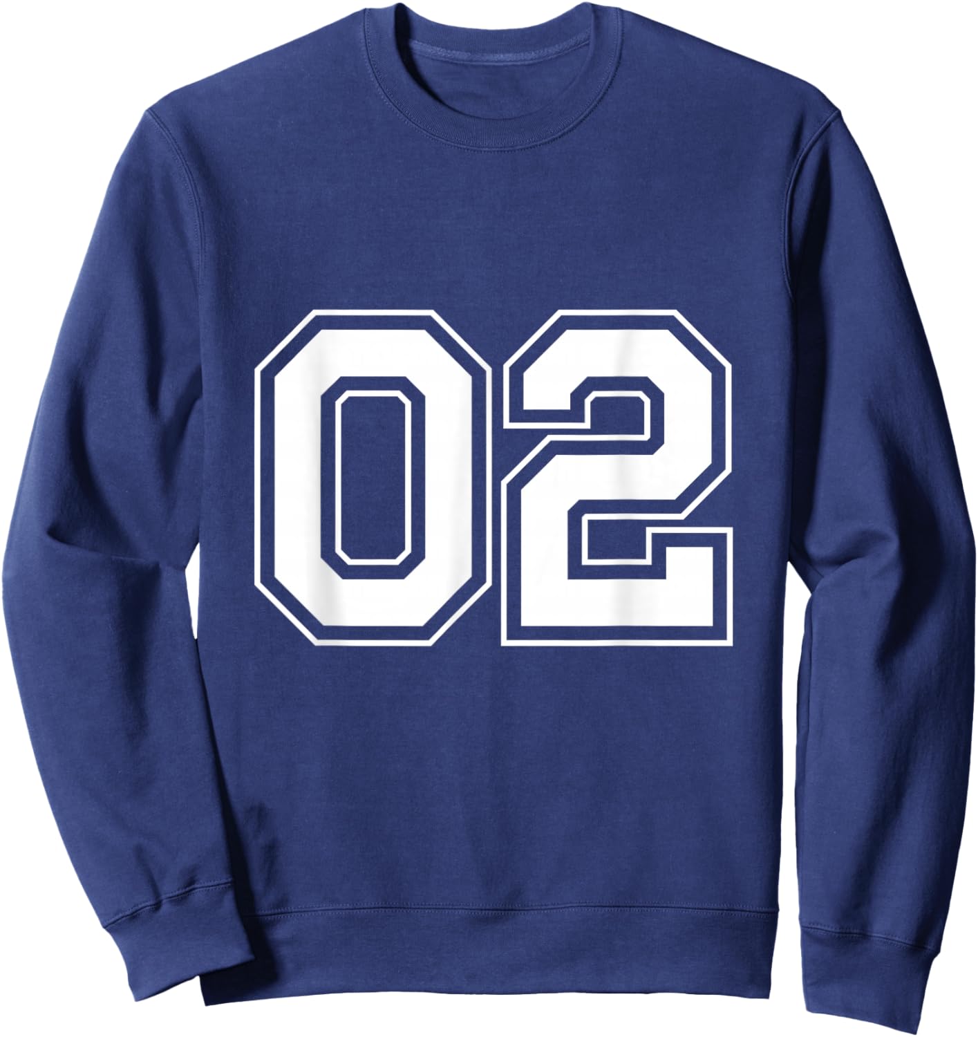 Number 02 Sweatshirt - Sweatshirt | Navy