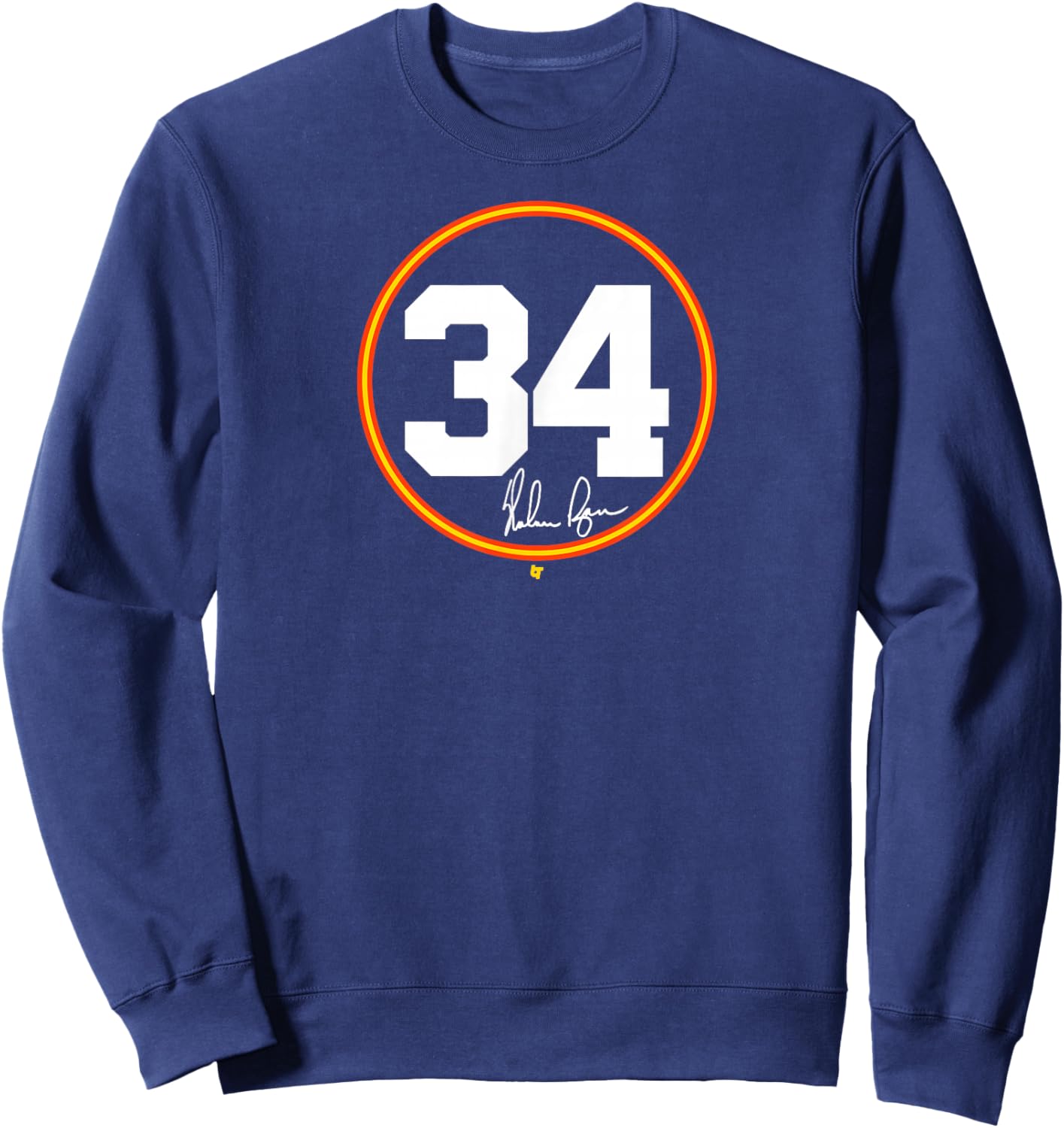 BreakingT Nolan Ryan Houston Baseball Sweatshirt - Sweatshirt | Navy