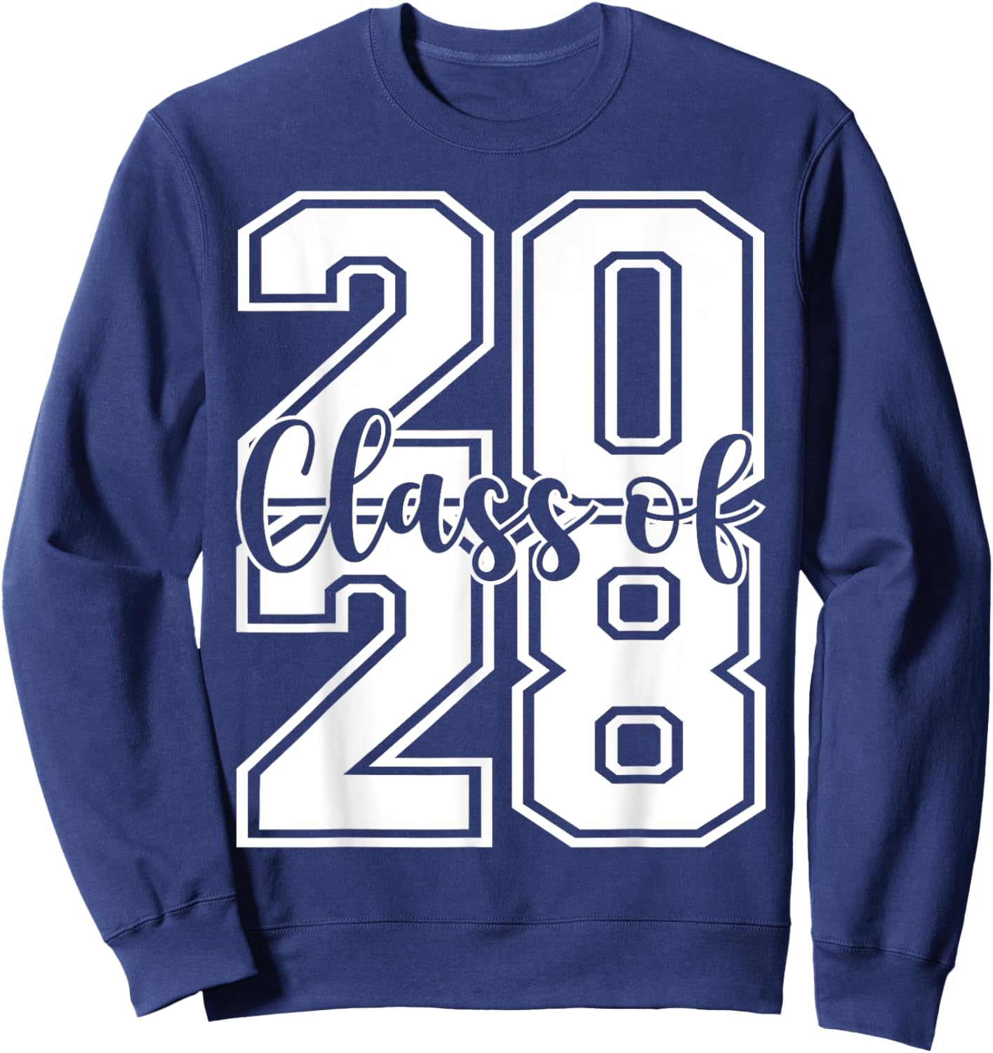 Class Of 2028 Growing Up graduate for Senior 2028 Graduation Sweatshirt - Sweatshirt | Navy
