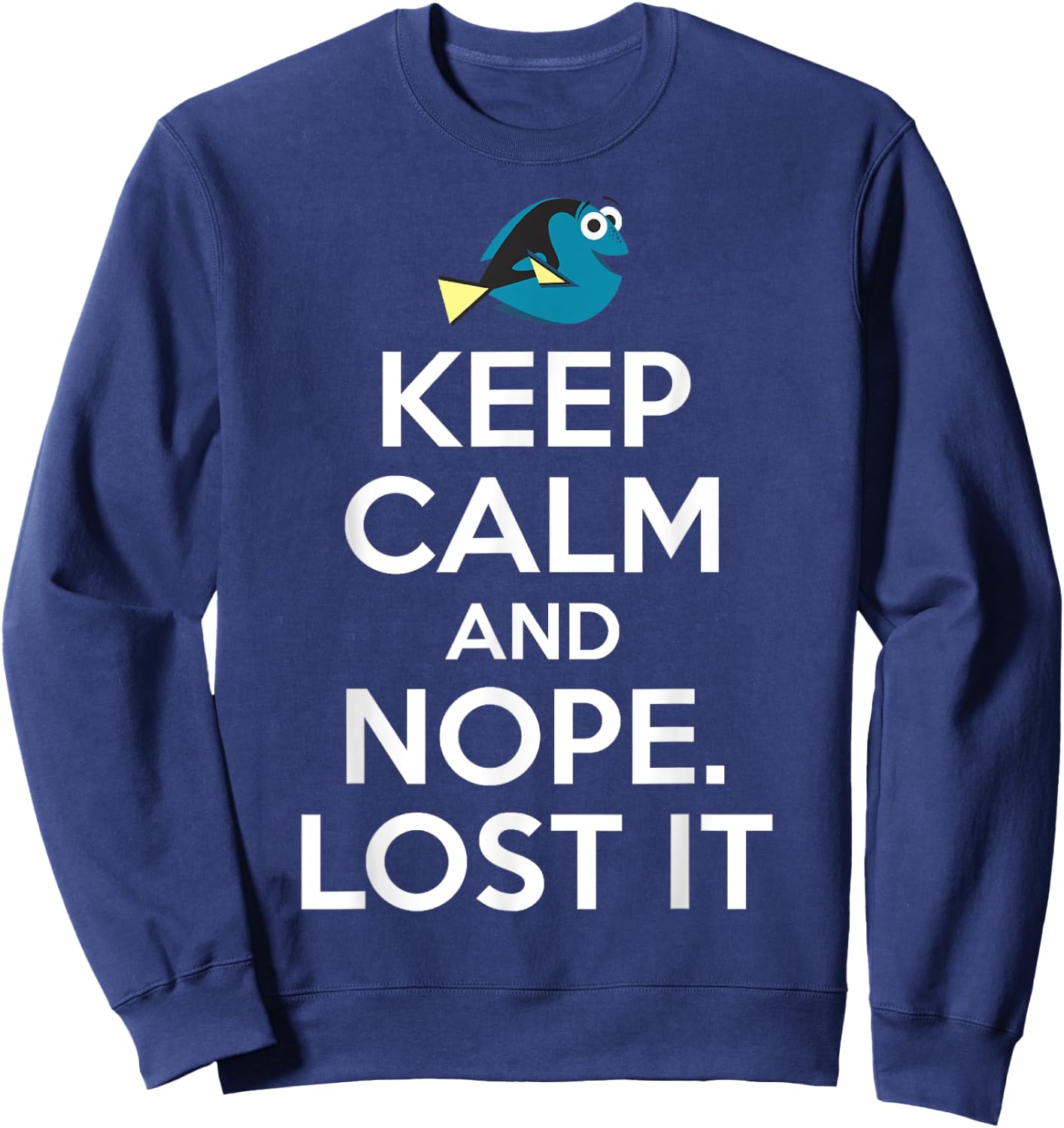 Disney Pixar Finding Dory Nope Lost It Graphic Sweatshirt - Sweatshirt | Navy