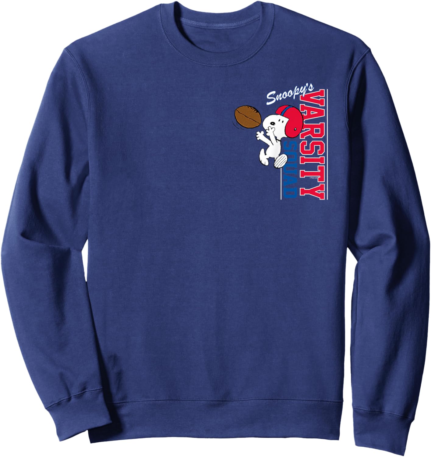 Peanuts - Snoopy's Football Varsity Squad Sweatshirt - Sweatshirt | Navy