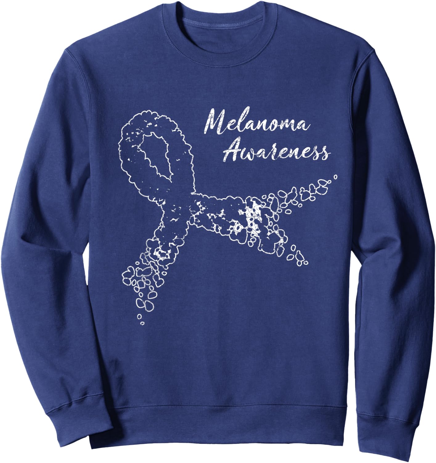 Melanoma Awareness Skin Cancer Awareness Sweatshirt - Sweatshirt | Navy