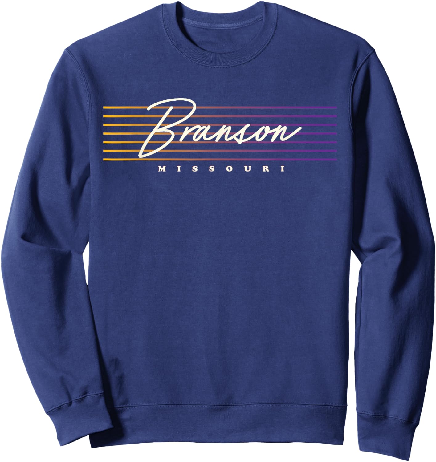 Missouri Nostalgic Retro Style Branson Sweatshirt - Sweatshirt | Navy