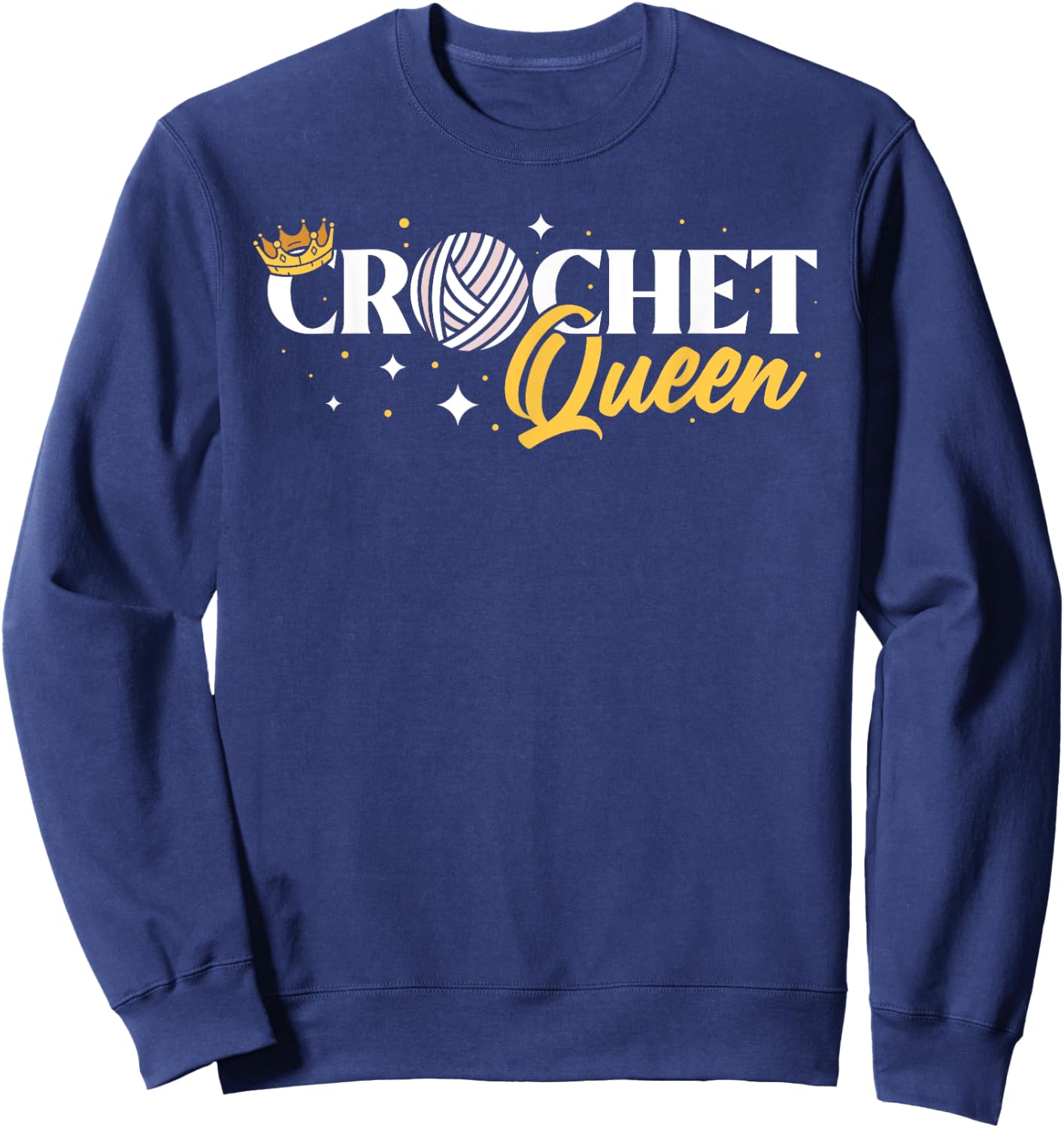 Crochet Queen Sweatshirt - Sweatshirt | Navy