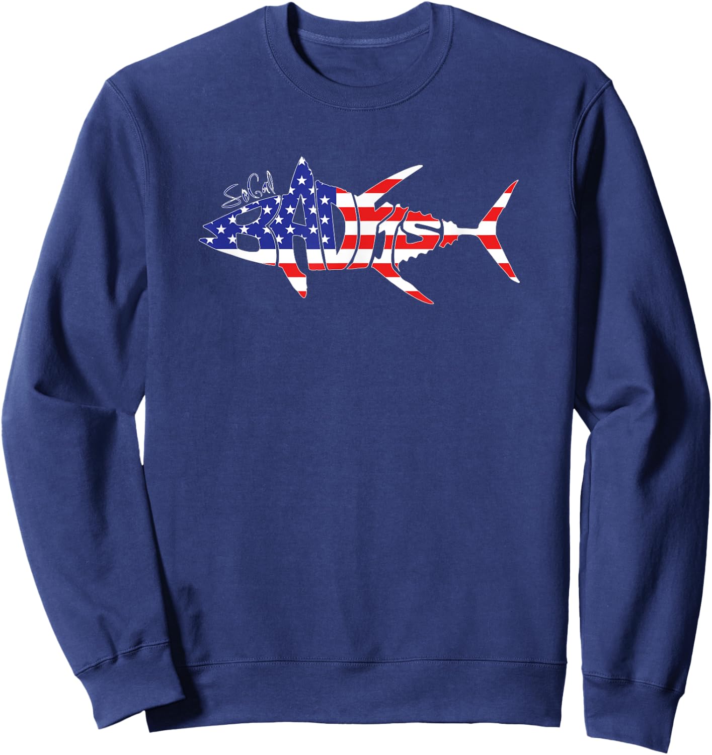 SoCal Badfish Patriot Tuna Design Sweatshirt - Sweatshirt | Navy