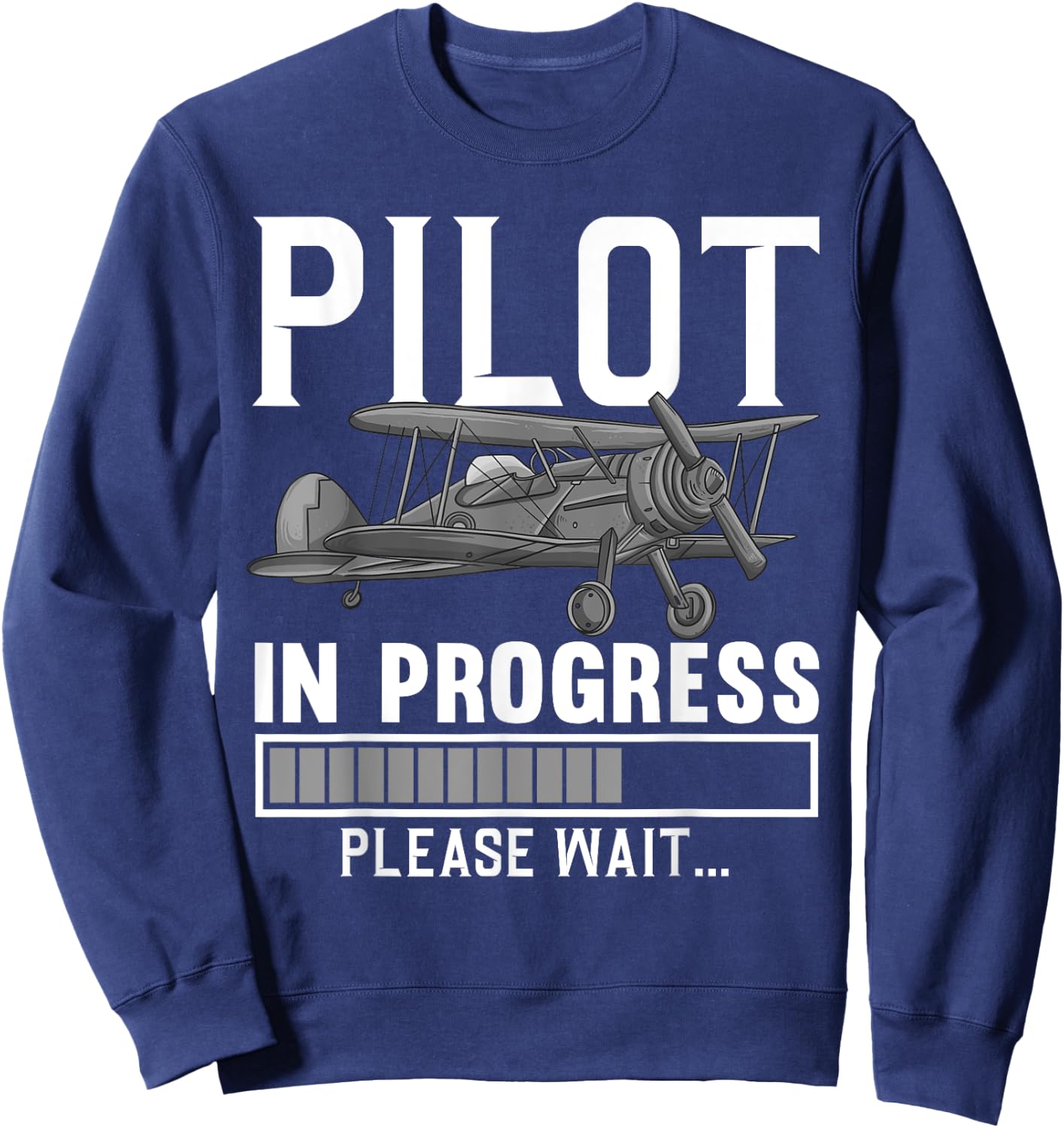 Pilot Art Men Women Airline Future Pilot Aviation Airplane Sweatshirt - Sweatshirt | Navy