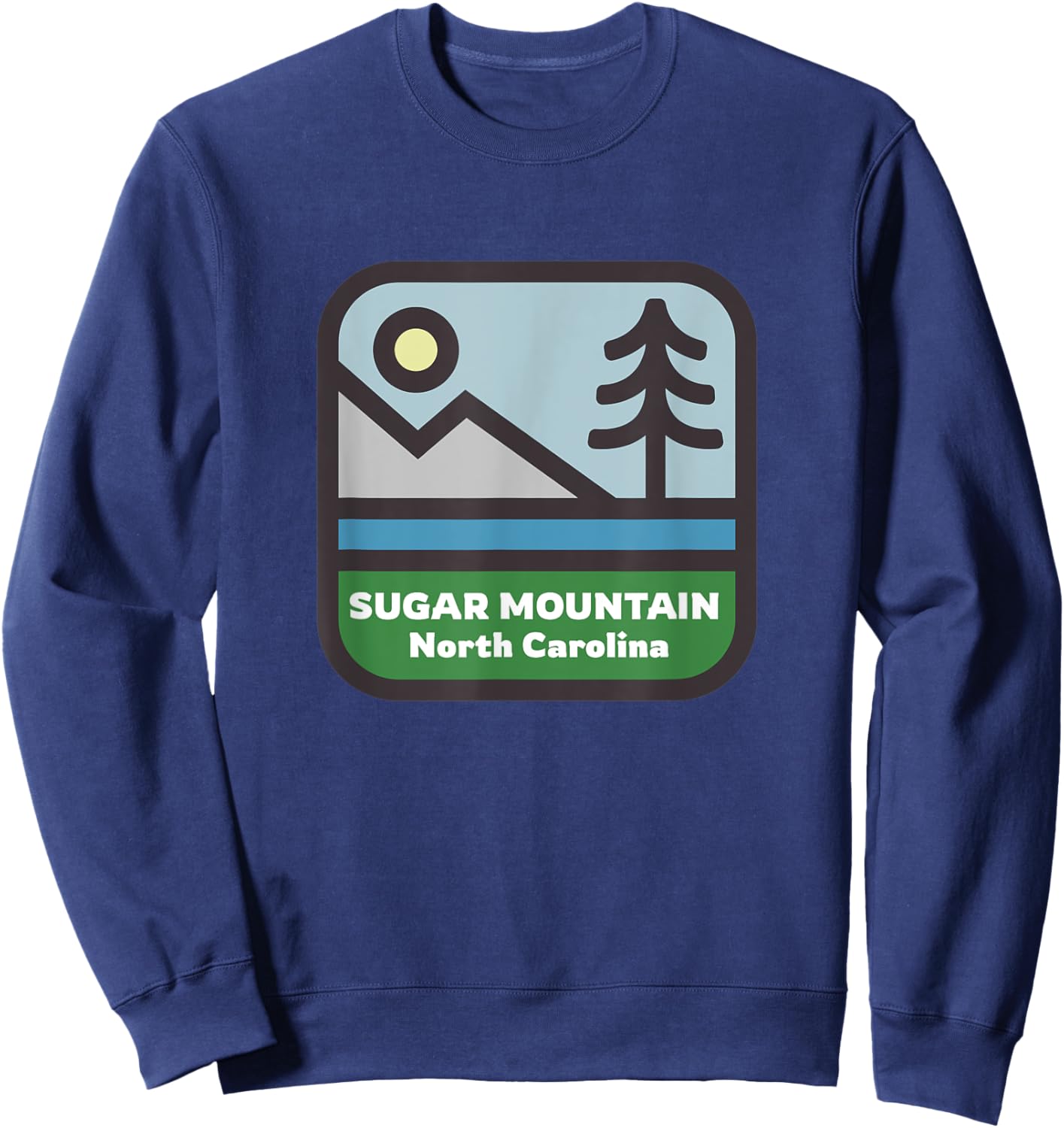 Sugar Mountain North Carolina Mountains NC Souvenir Sweatshirt - Sweatshirt | Navy