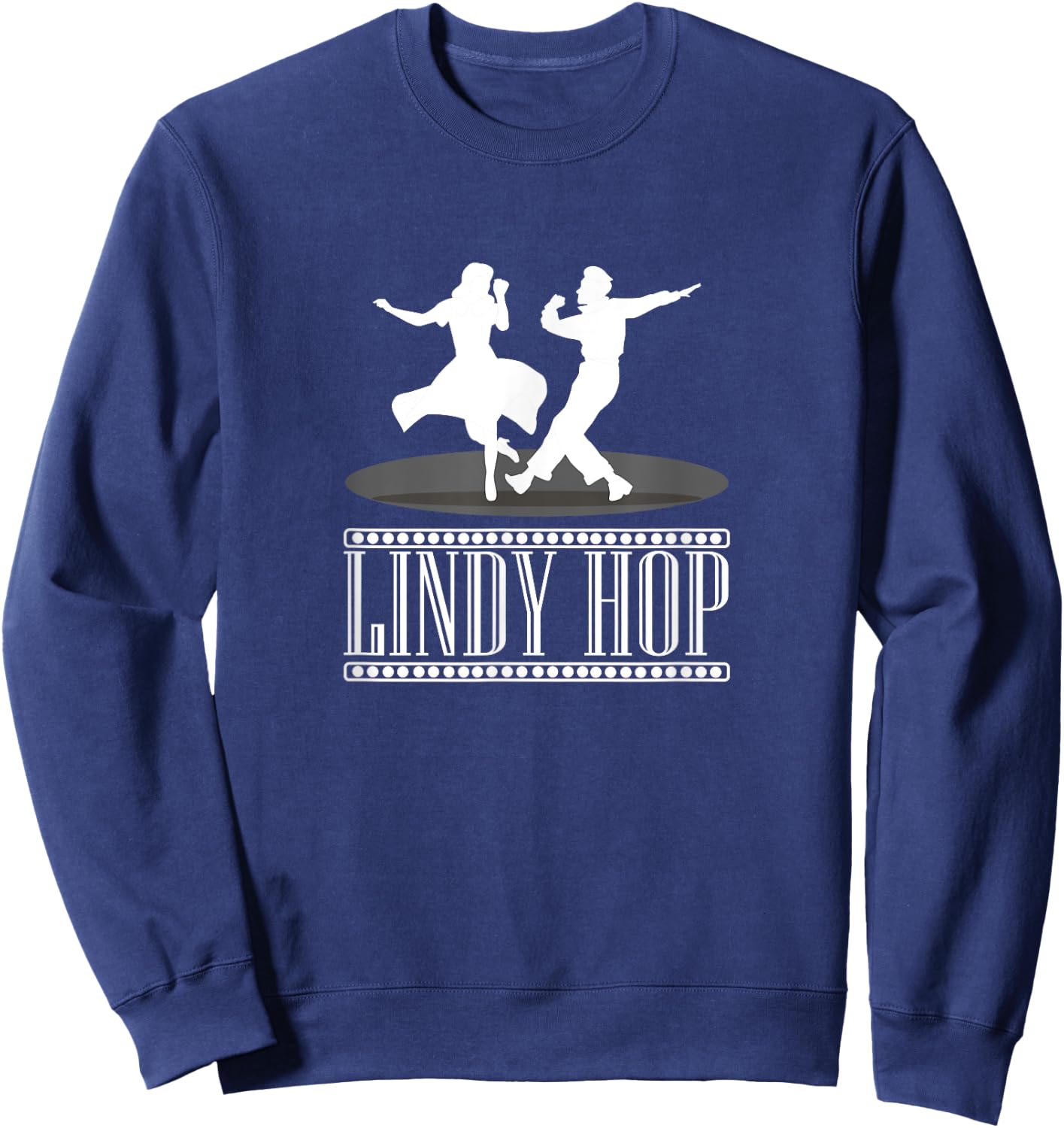 Swing Lindy Hop 40s Couple Pair Dance Sweatshirt - Sweatshirt | Navy