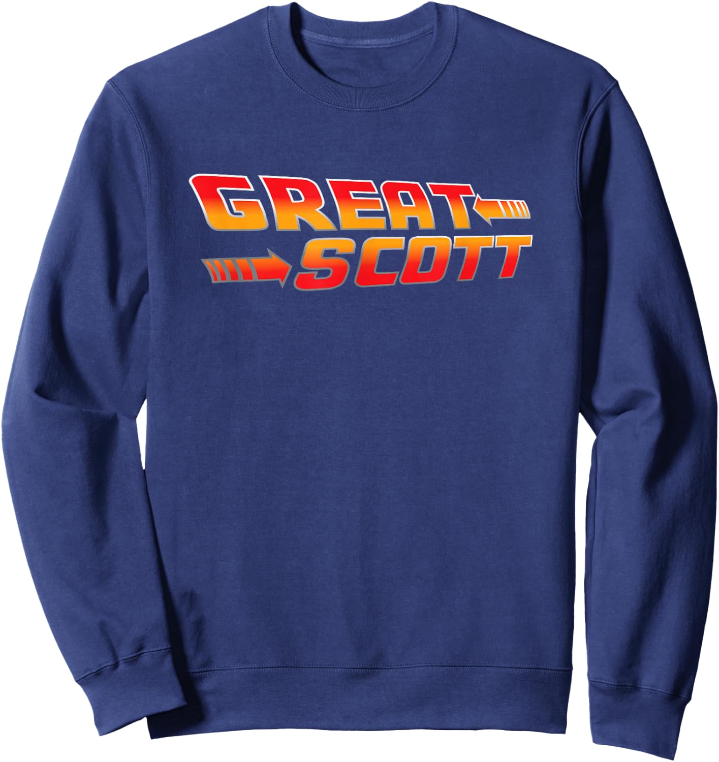 Great Scott Funny Time Traveler Mad Scientist Inventor Sweatshirt - Sweatshirt | Navy