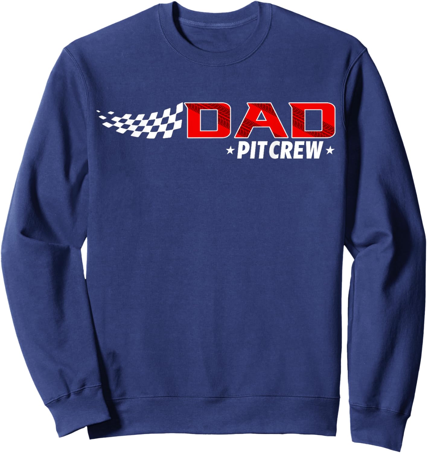 Race Car Birthday Party Racing Family Dad Pit Crew Sweatshirt - Sweatshirt | Navy