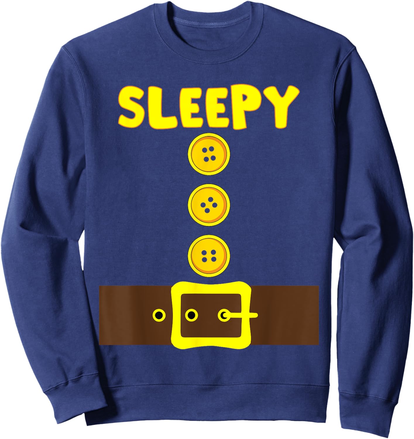 Dwarf Easy Halloween Men Women Kids Matching Family Costume Sweatshirt - Sweatshirt | Navy