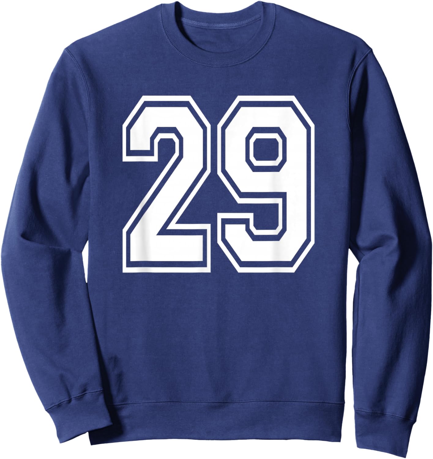 Number 29 Birthday Gift Sports Player Team Numbered Jersey Sweatshirt - Sweatshirt | Navy