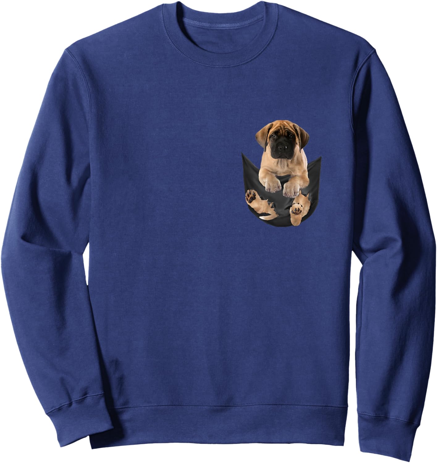 Dog Lovers Gifts Mastiff in Bag Women Girls Kids Sweatshirt - Sweatshirt | Navy