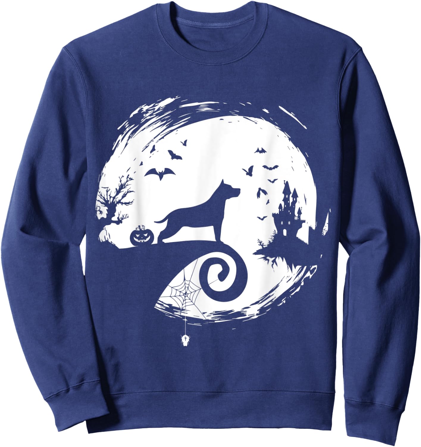 AMERICAN STAFFORDSHIRE TERRIER Halloween Costume Sweatshirt - Sweatshirt | Navy