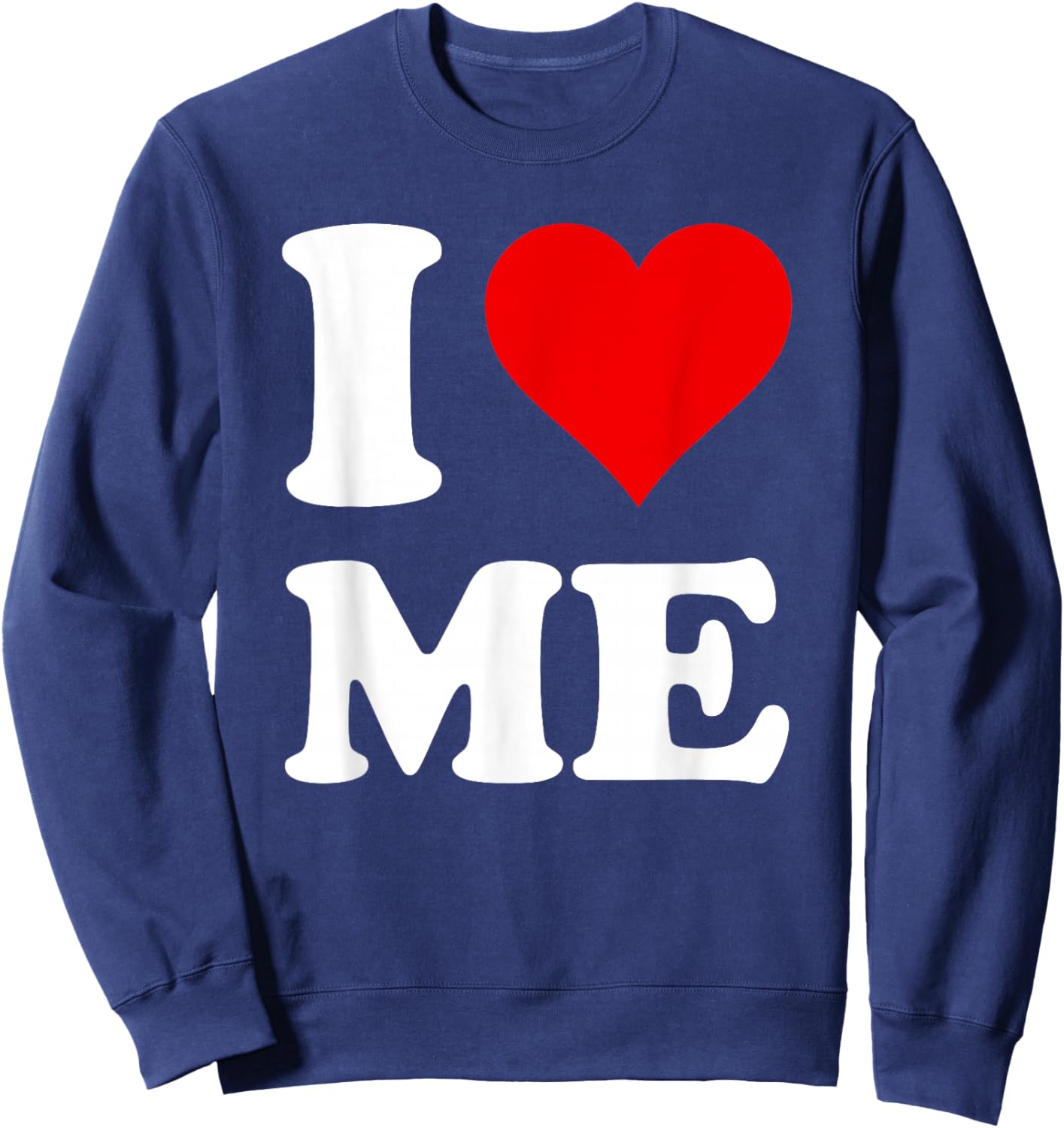 Red Heart I Love Me Sweatshirt - Sweatshirt | Navy