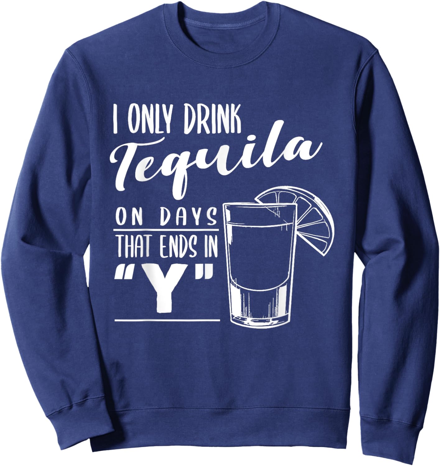 Mis Amigos Funny Salt Lime & Tacos Tequila Sweatshirt - Sweatshirt | Navy
