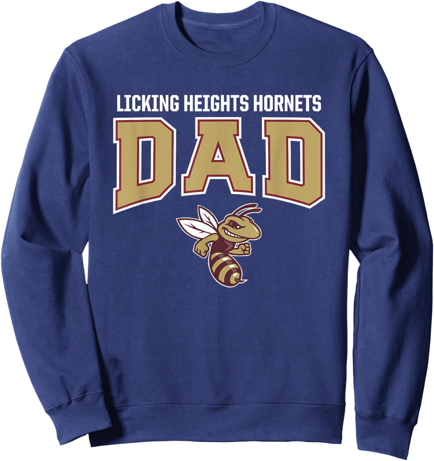 Licking Heights Hornets Logo Dad HS Sweatshirt - Sweatshirt | Navy