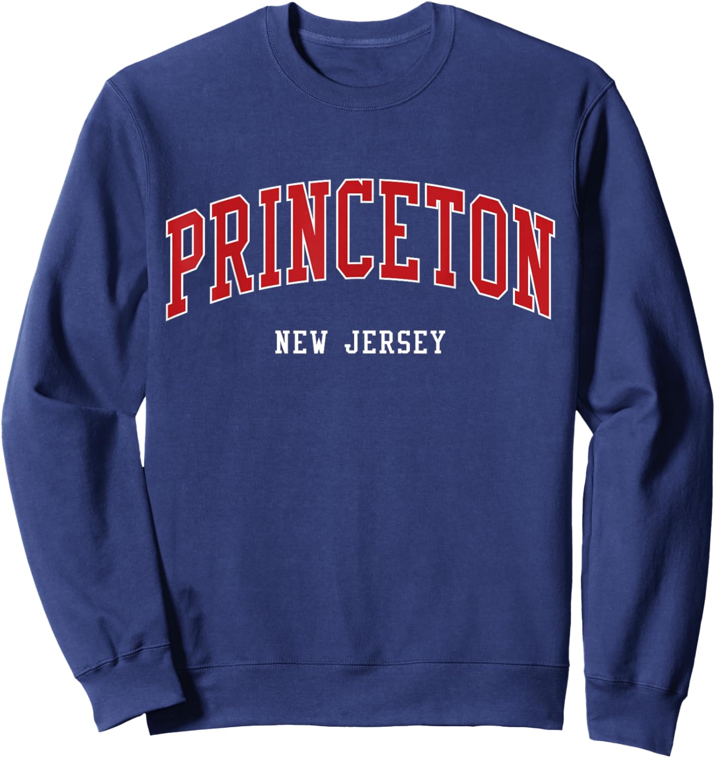 Princeton College Style New Jersey College Sweatshirt - Sweatshirt | Navy
