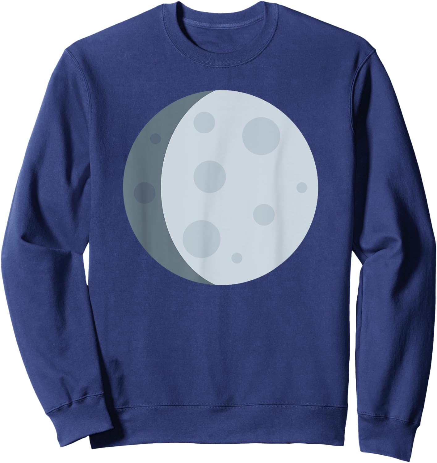 Waxing Gibbous Moon Sweatshirt - Sweatshirt | Navy