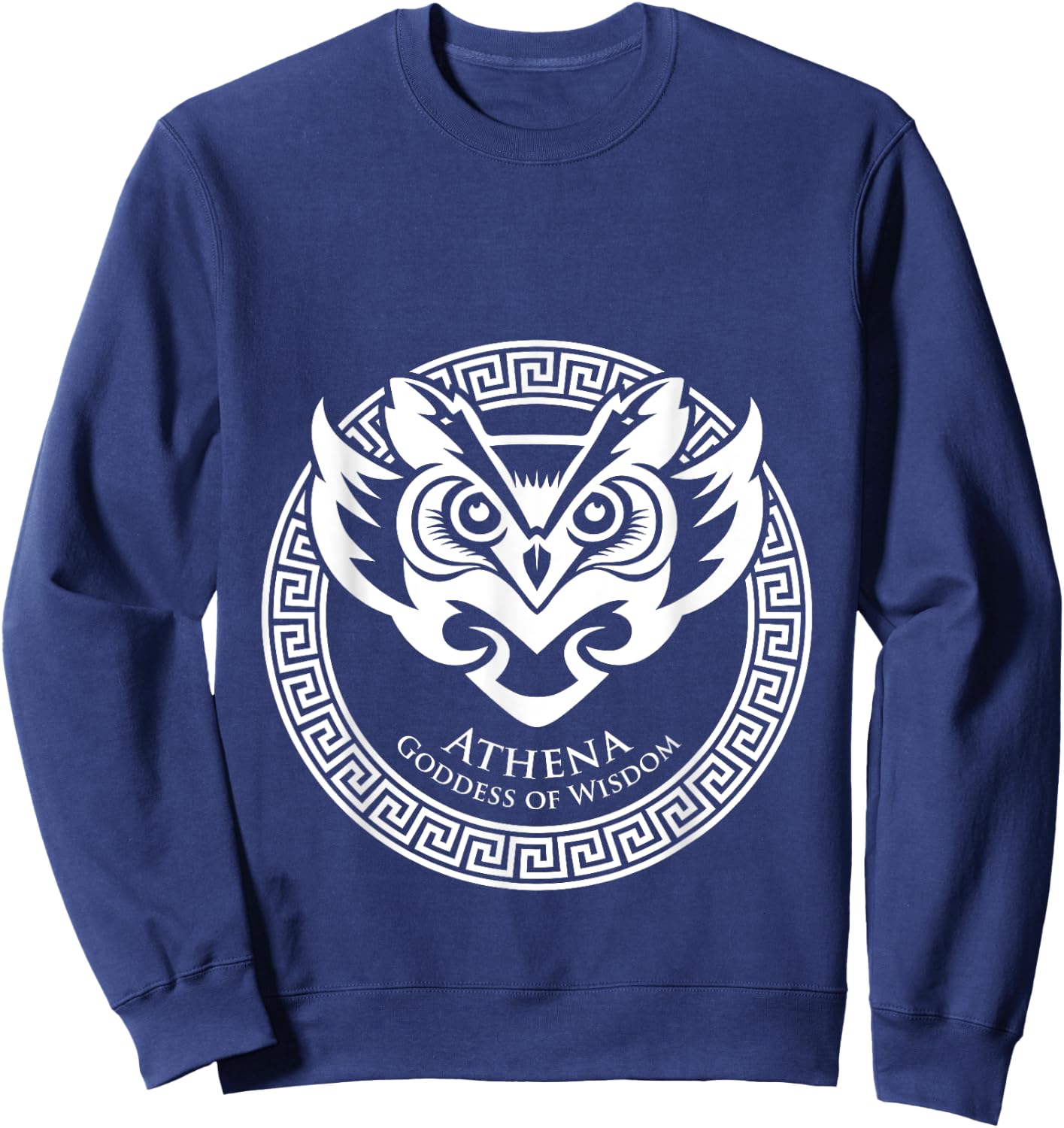 Goddess of Wisdom Athena Shirt Greek Mythology | Athena Sweatshirt - Sweatshirt | Navy