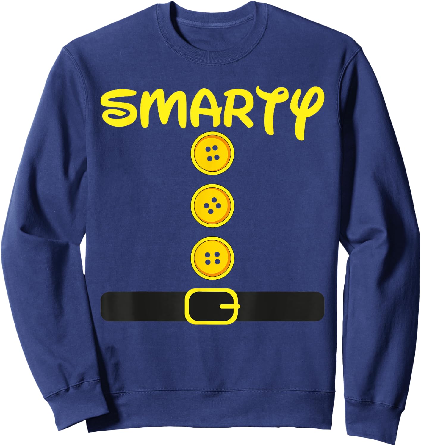 Smarty Dwarf Costume Color Family Matching Dwarf Halloween Sweatshirt - Sweatshirt | Navy