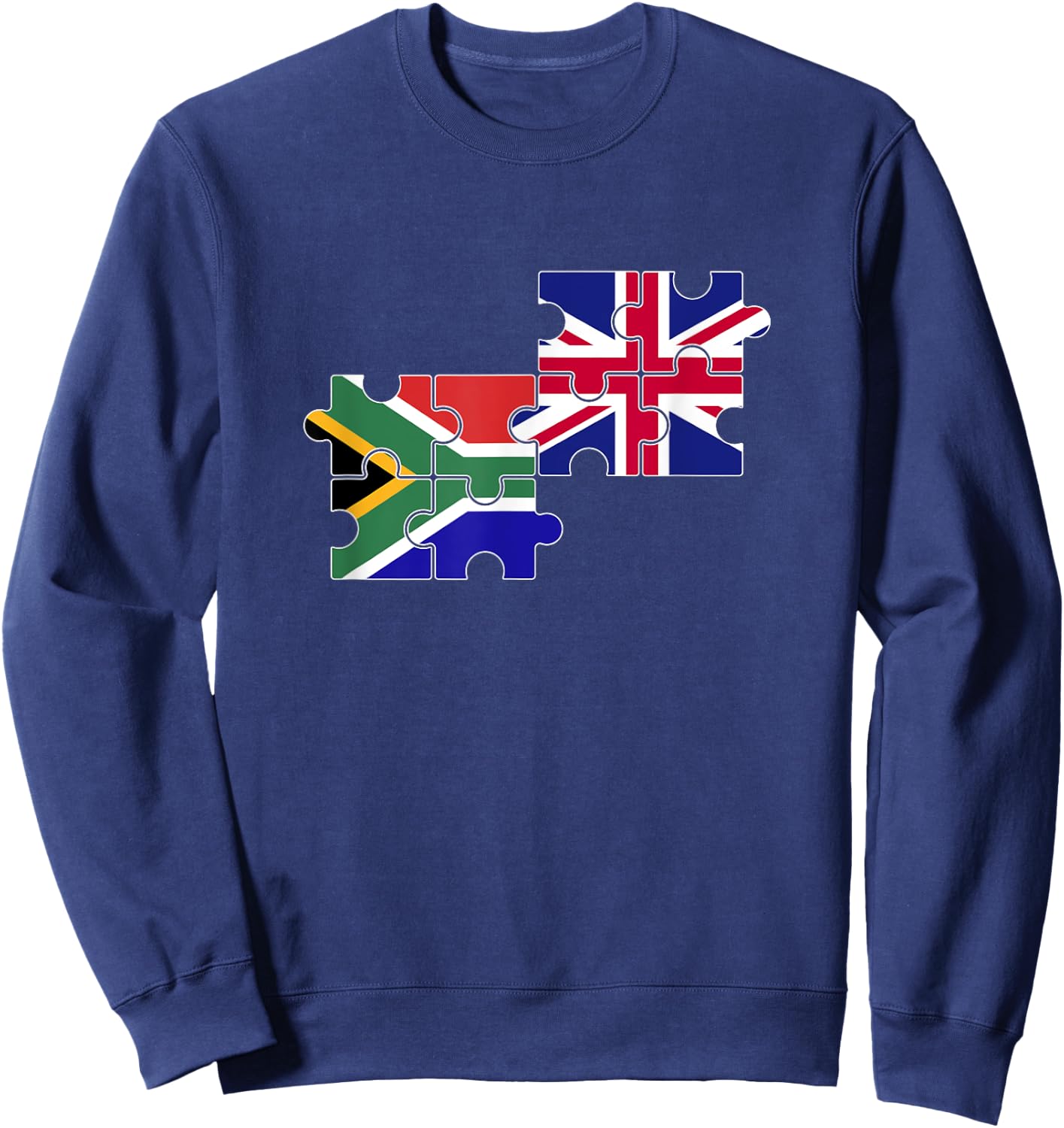 South Africa UK Flag British South African Sweatshirt - Sweatshirt | Navy