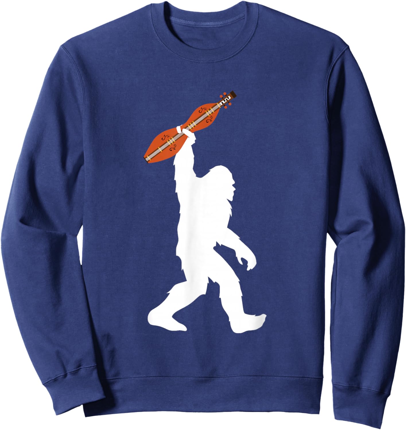 Dulcimer Bigfoot For Dulcimer Player Sweatshirt - Sweatshirt | Navy