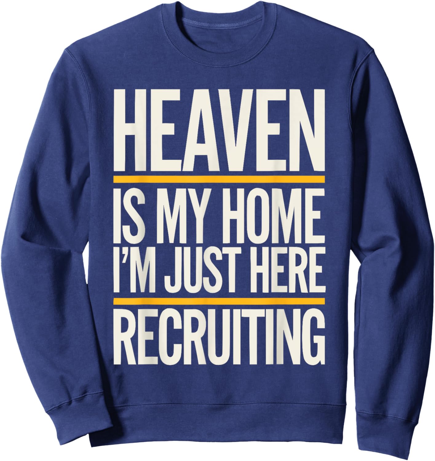 Funny Jesus Christ Religious Christian Believer Christianity Sweatshirt - Sweatshirt | Navy
