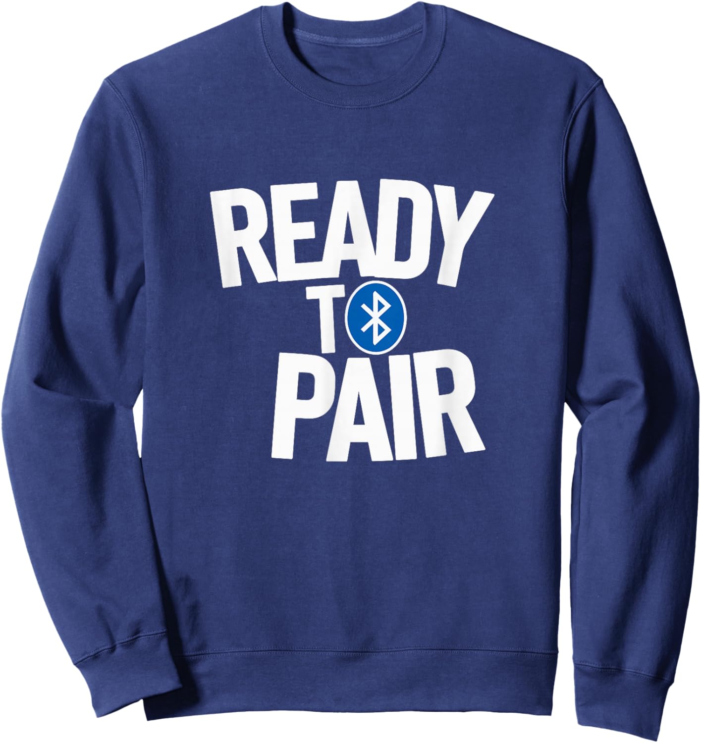 Plug-and-play Bluetooth connectivity - Simple tech-savvy nerds , Black, S Sweatshirt - Sweatshirt | Navy