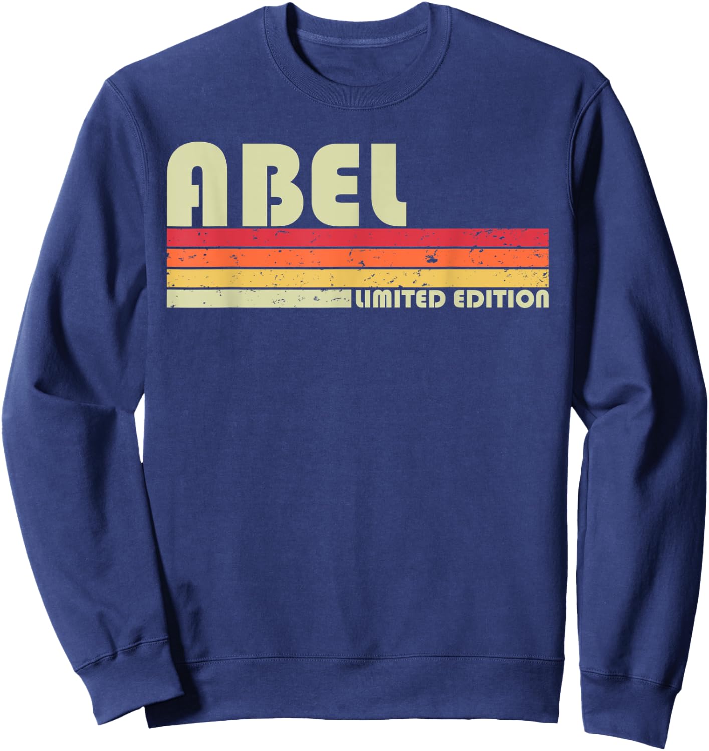 ABEL Gift Name Personalized Funny Retro Vintage Birthday Sweatshirt - Sweatshirt | Navy