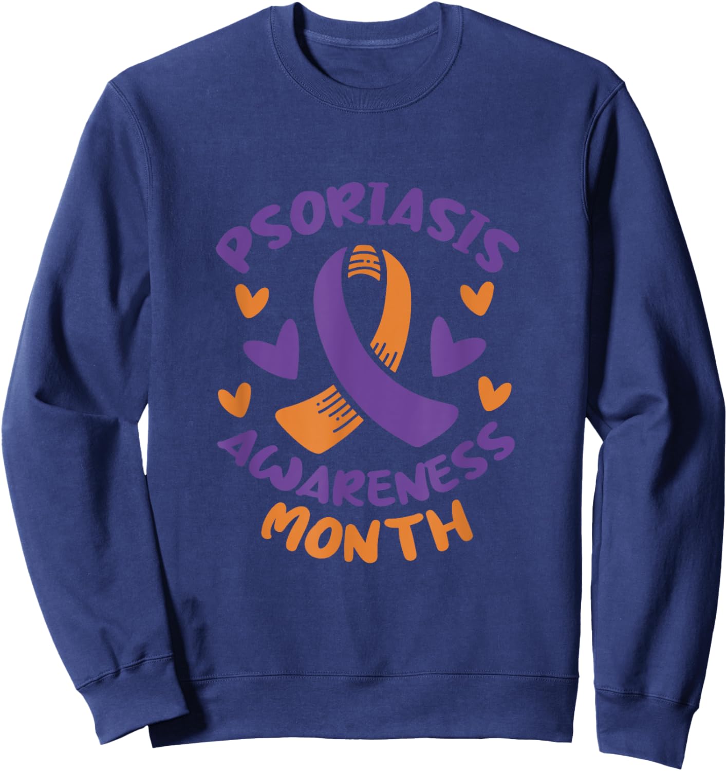 Psoriasis Awareness Month Sweatshirt - Sweatshirt | Navy