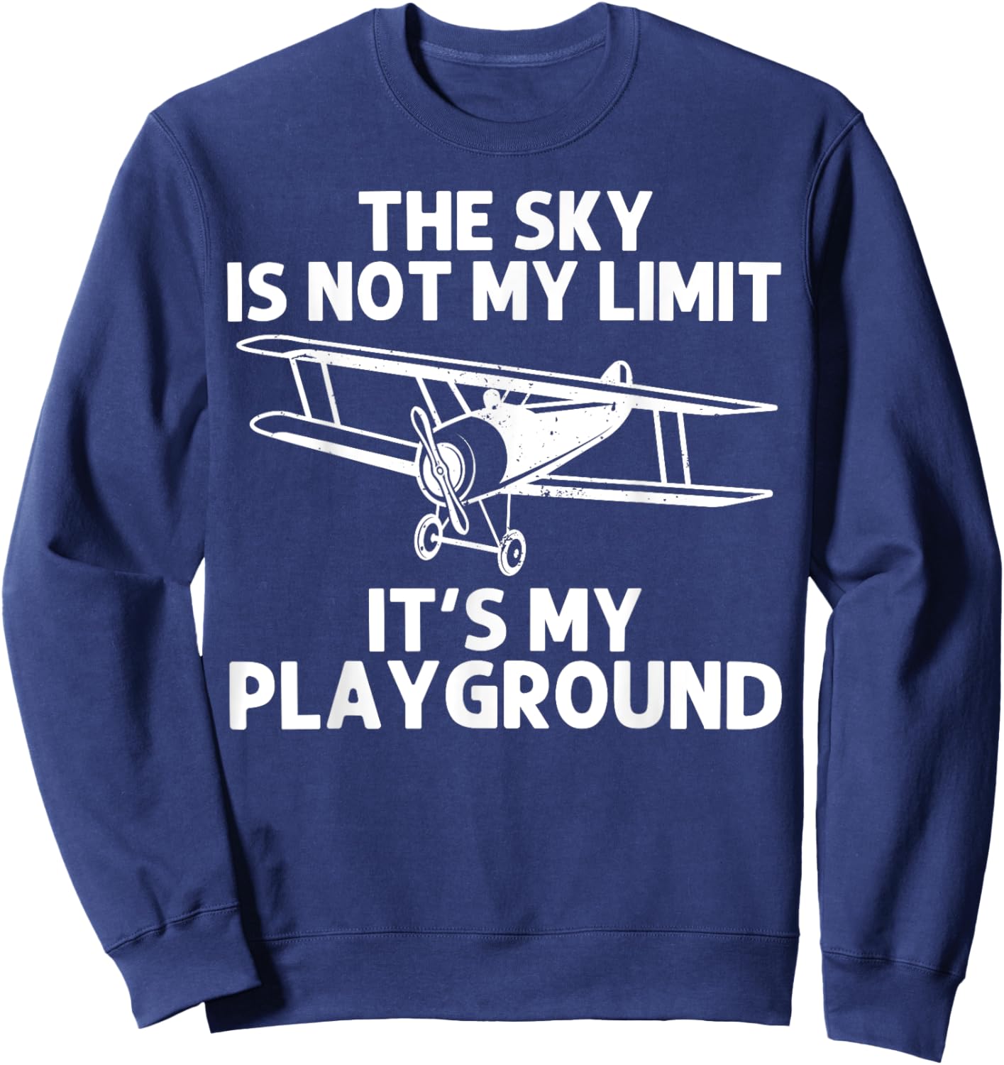 Funny Pilot Design Women Aviation Airplane Pilot Sweatshirt - Sweatshirt | Navy