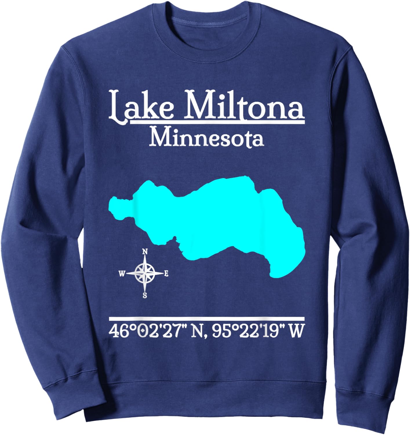 Lake Miltona - Minnesota Sweatshirt - Sweatshirt | Navy