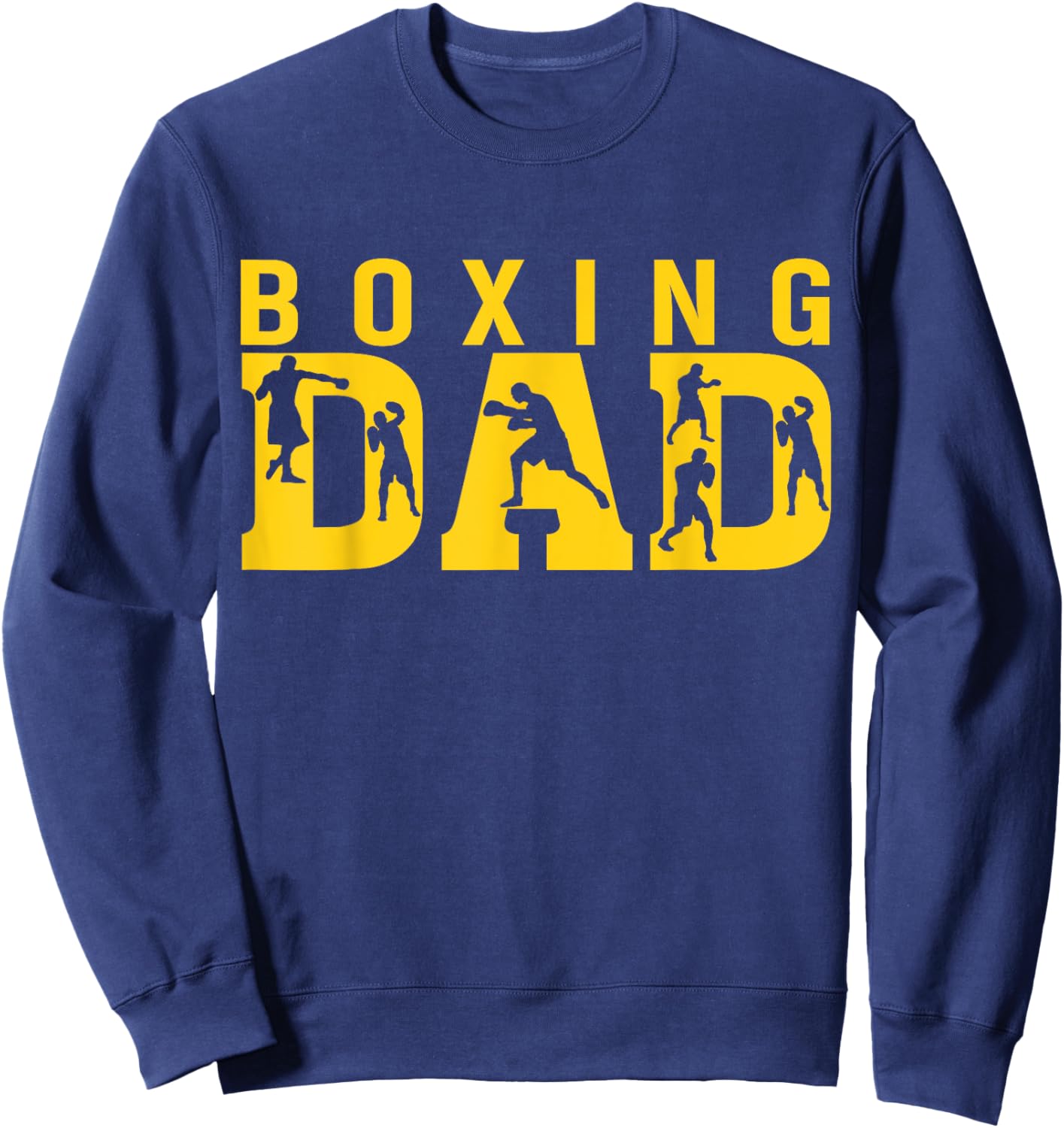 Gym Boxer Love Dad Boxing Lover Training Box Player Papa Sweatshirt - Sweatshirt | Navy