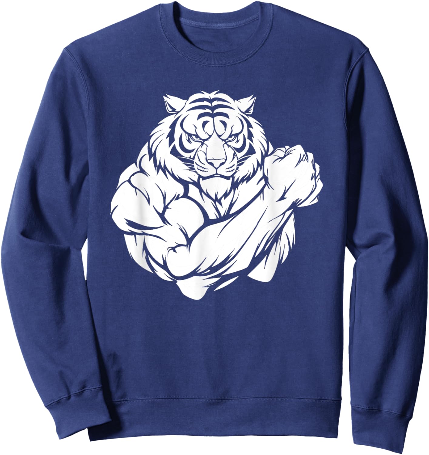 Workout Tiger Exercise - Training Gym Sweatshirt - Sweatshirt | Navy