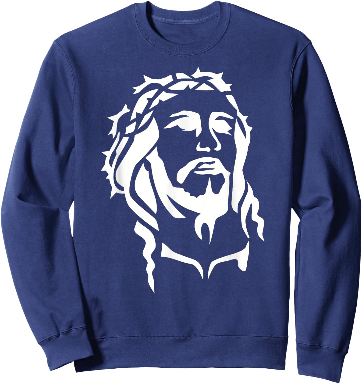 Jesus christ head Sweatshirt - Sweatshirt | Navy
