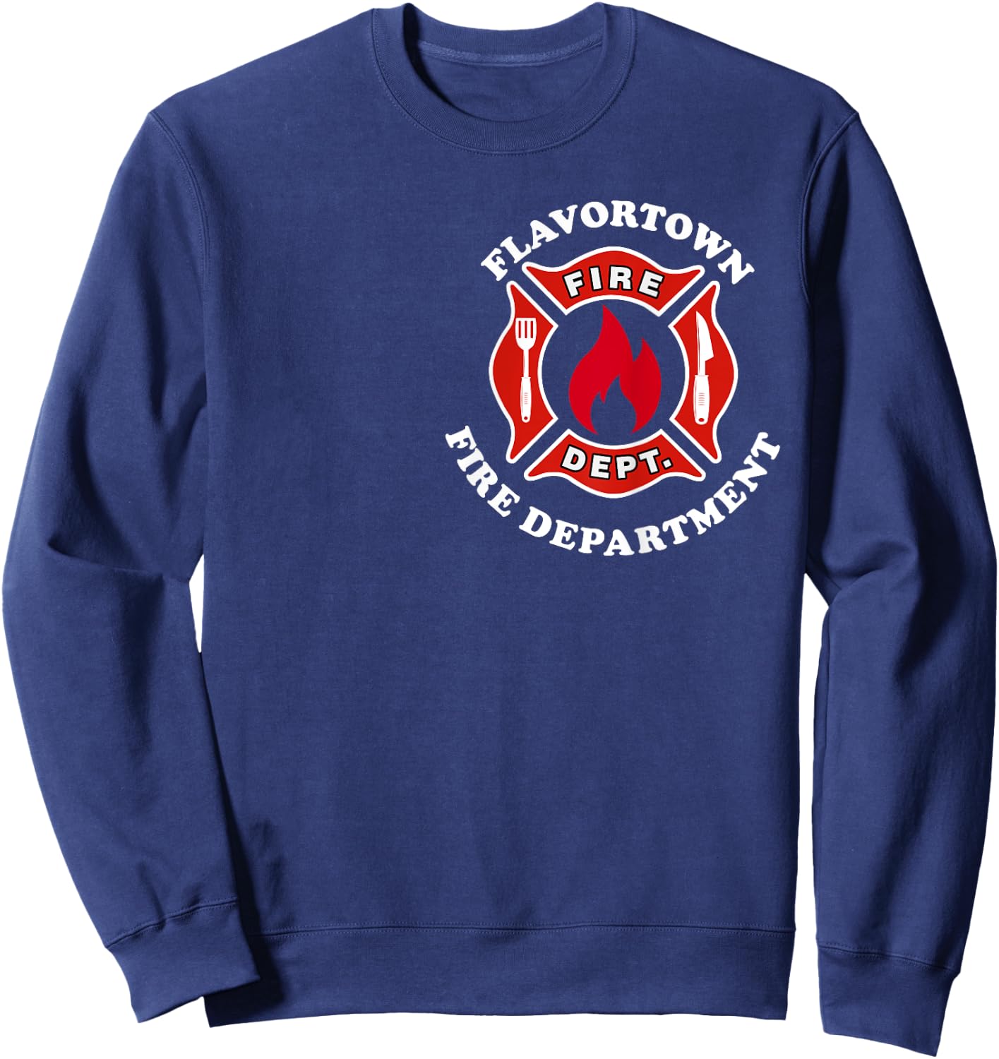 Flavortown Fire Department Sweatshirt - Sweatshirt | Navy