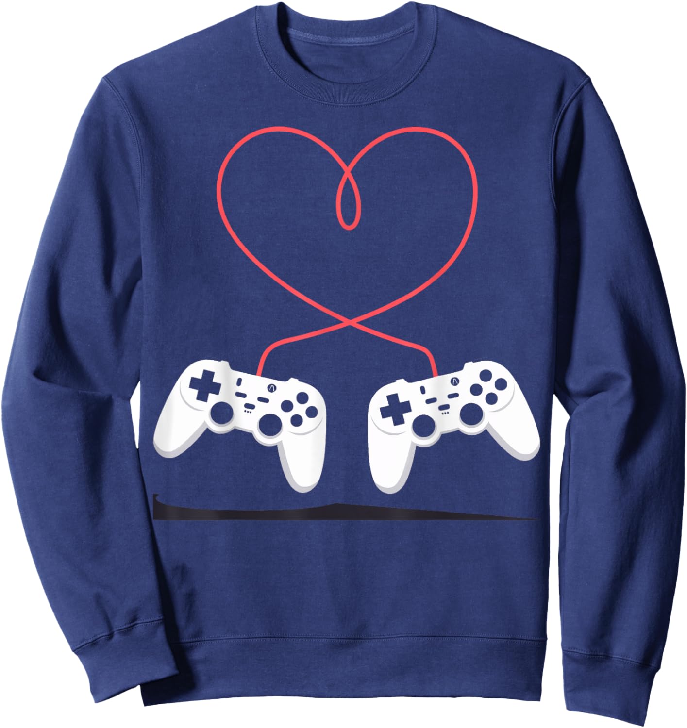 Gaming Heart Valentines Day and Kids Sweatshirt - Sweatshirt | Navy