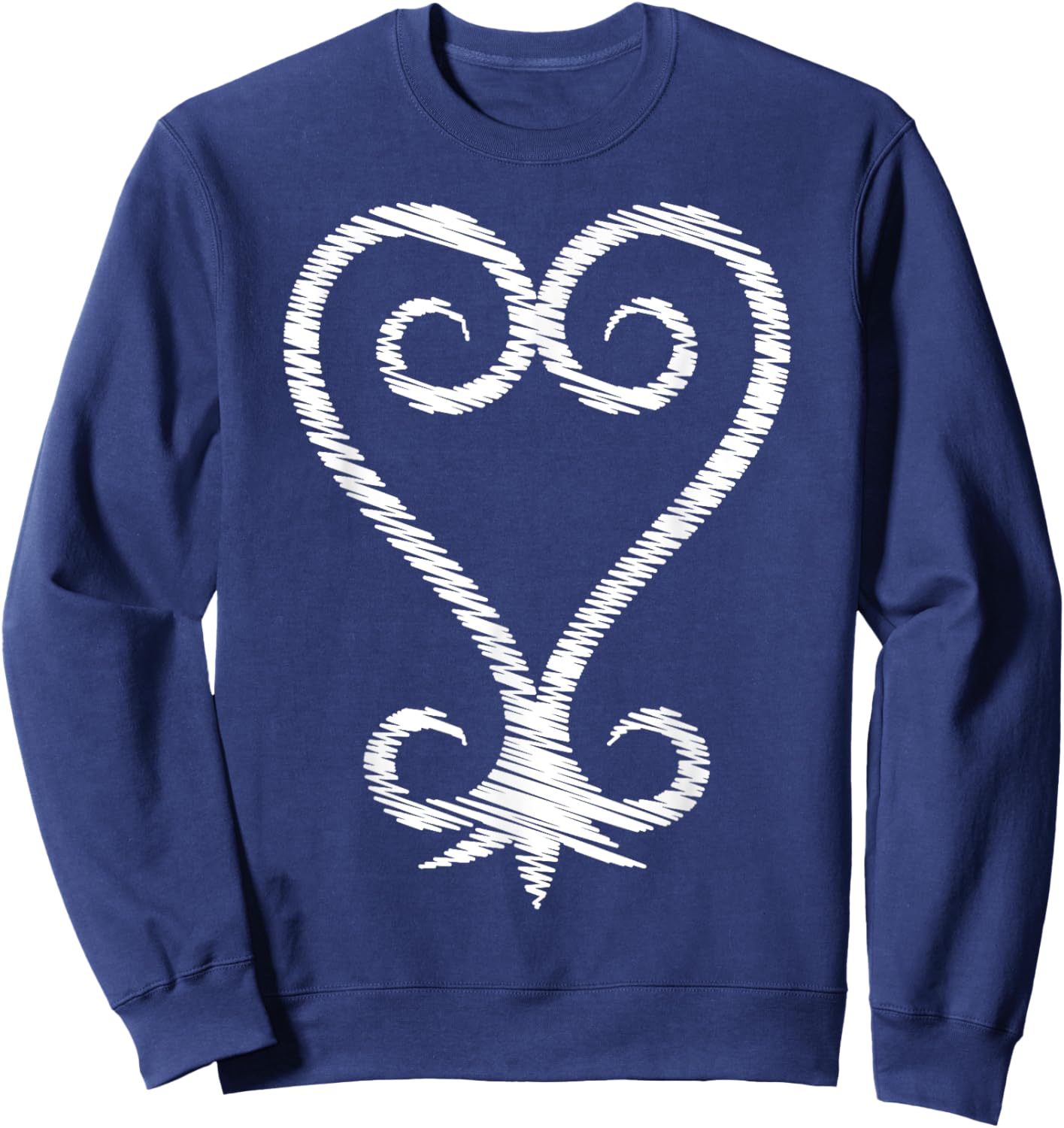 Heart Sankofa Black History African Symbol Adinkra Sankofa Sweatshirt - Sweatshirt | Navy
