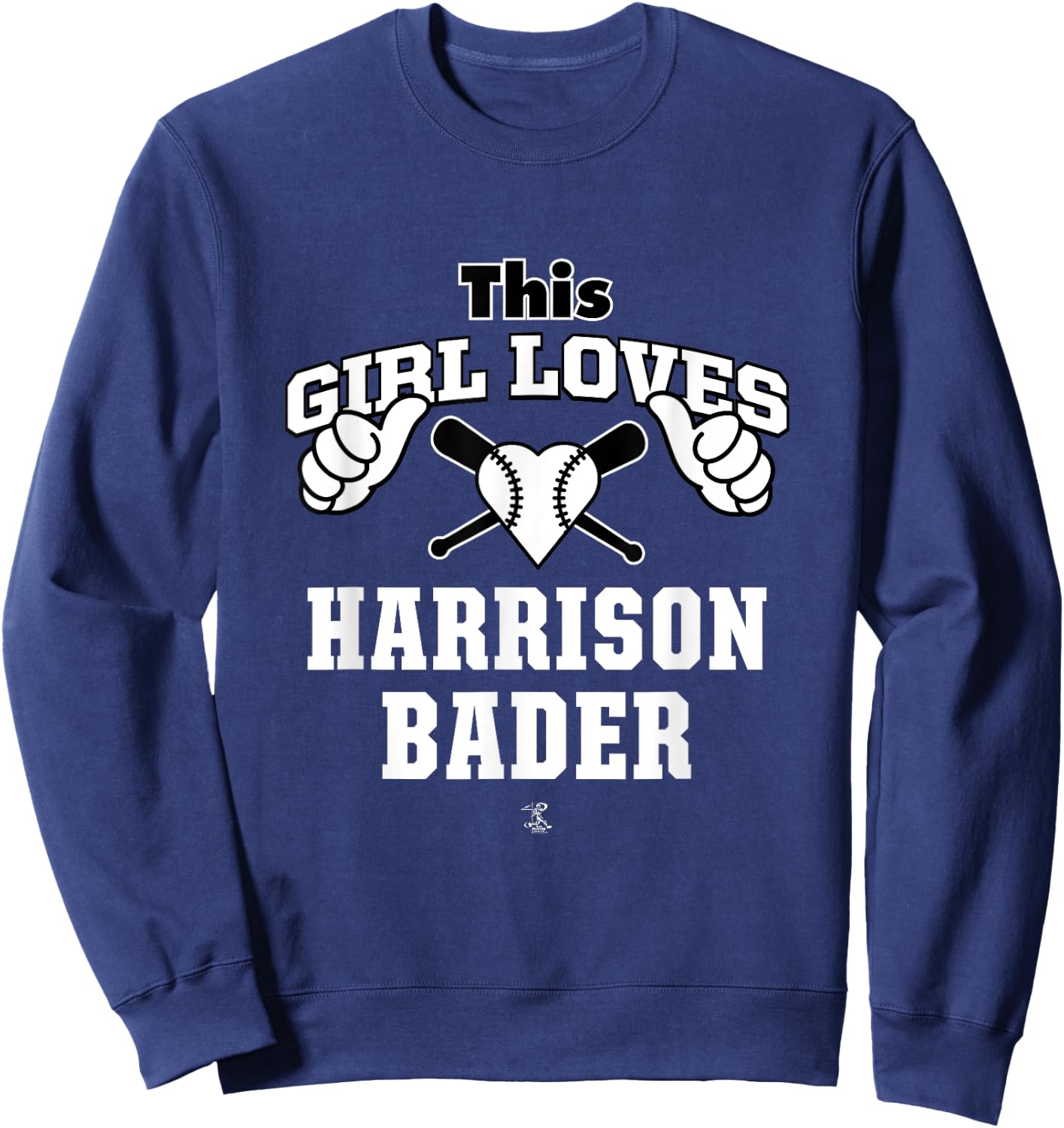 Harrison Bader This Girl Loves Gameday Sweatshirt - Sweatshirt | Navy
