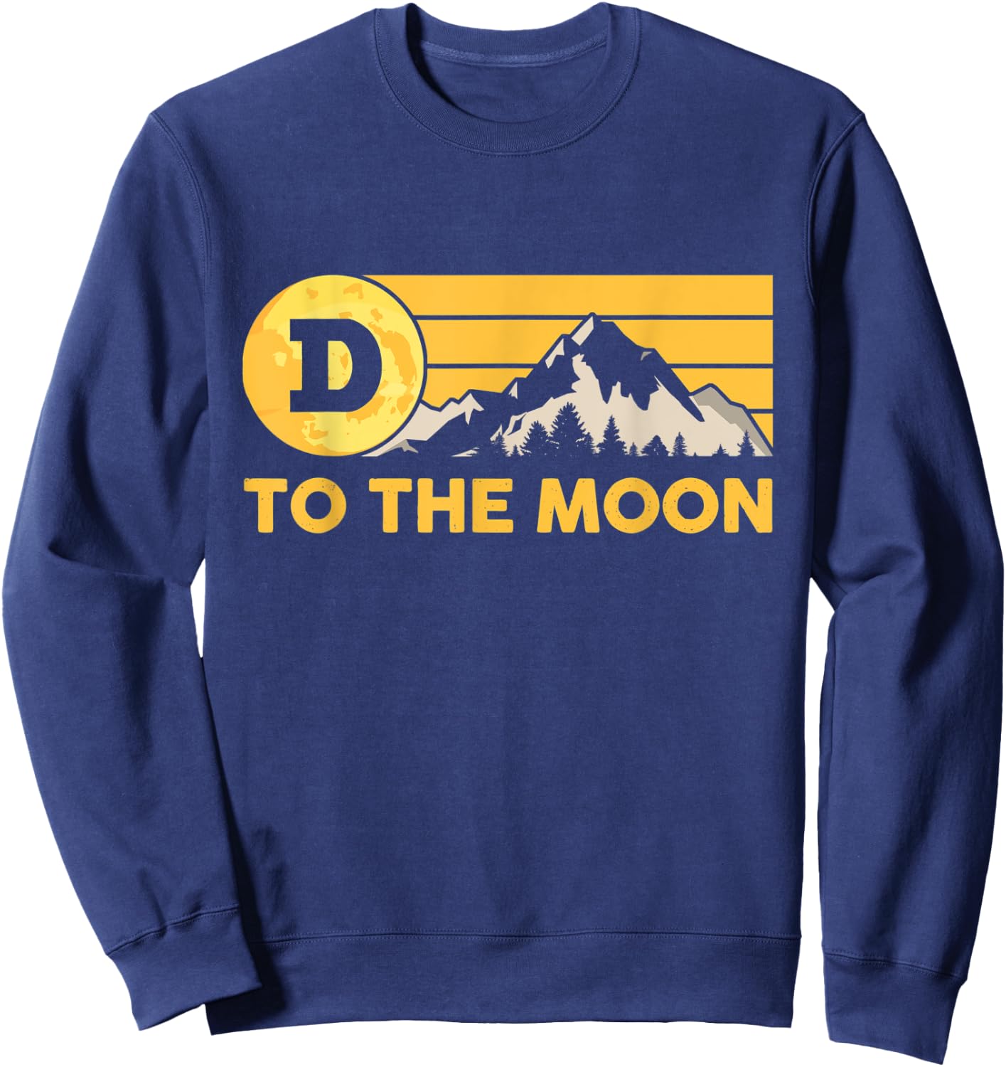 DOGE Cryptocurrencies Dogecoin To The Moon Dogecoin Miner Sweatshirt - Sweatshirt | Navy
