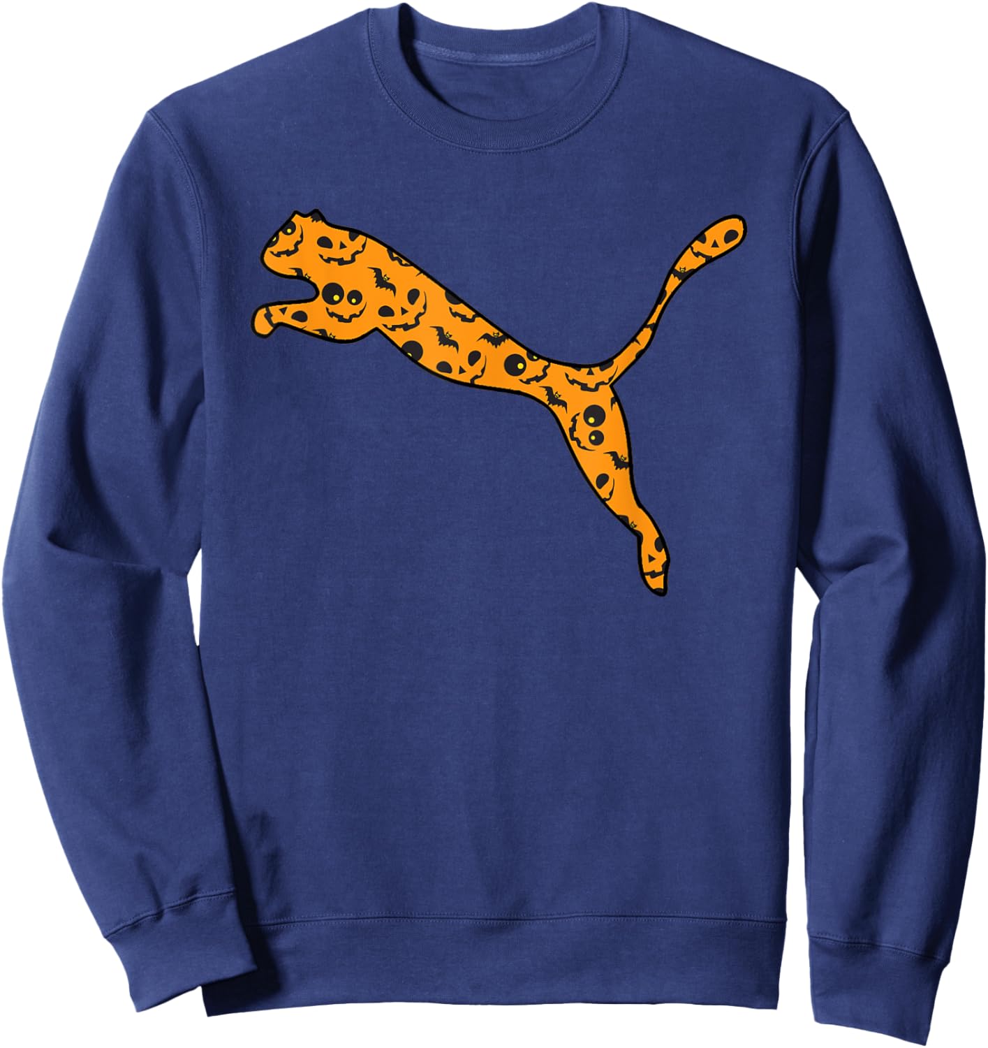 Jaguar Easy Halloween Outfit Panther Lazy Costume Gift Sweatshirt - Sweatshirt | Navy