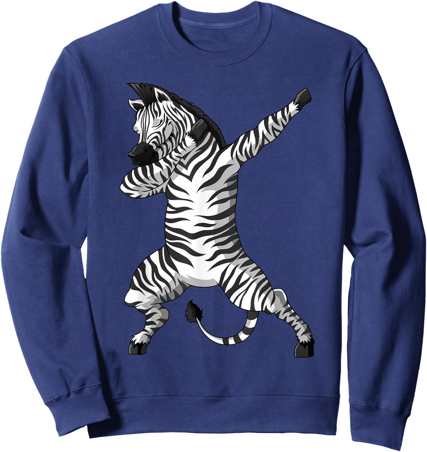 Funny Zebra Dab Dabbing Zoo Africa Safari Animal Lover Gifts Sweatshirt - Sweatshirt | Navy