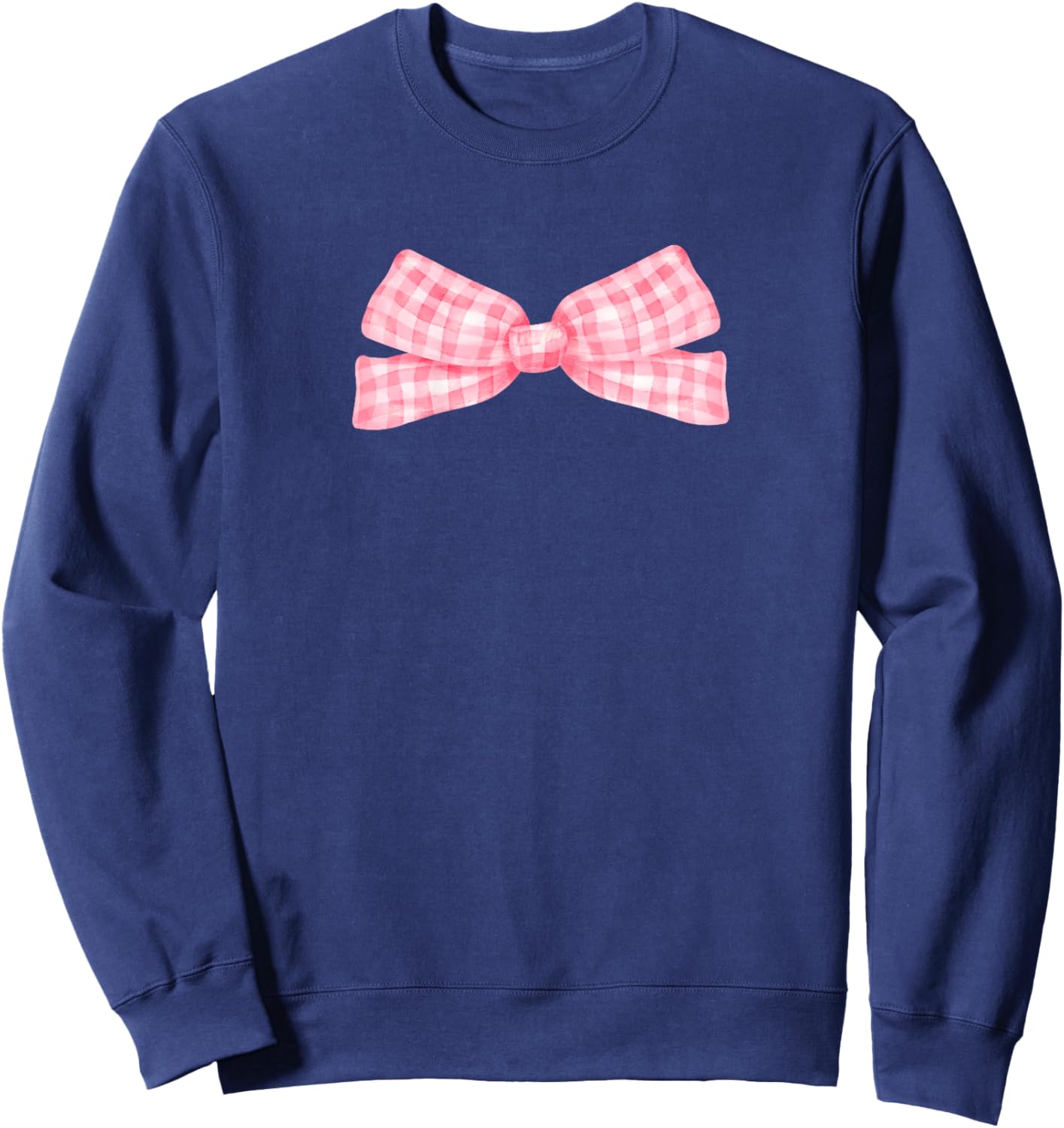 Cute Pink Bow 1st Birthday Squad Bday Celebrate Girls Party Sweatshirt - Sweatshirt | Navy