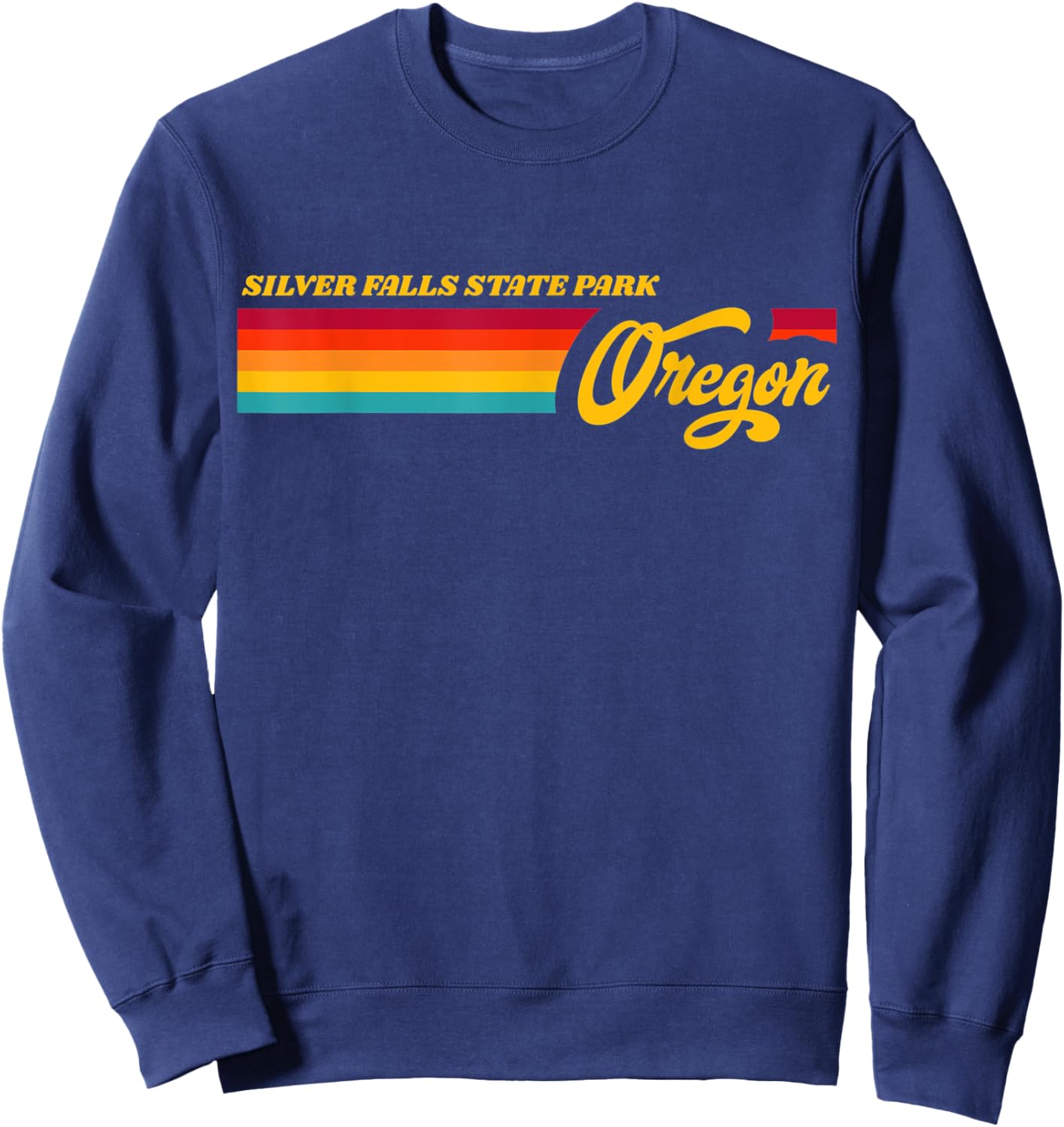 Oregon Silver Falls State Park Sweatshirt - Sweatshirt | Navy