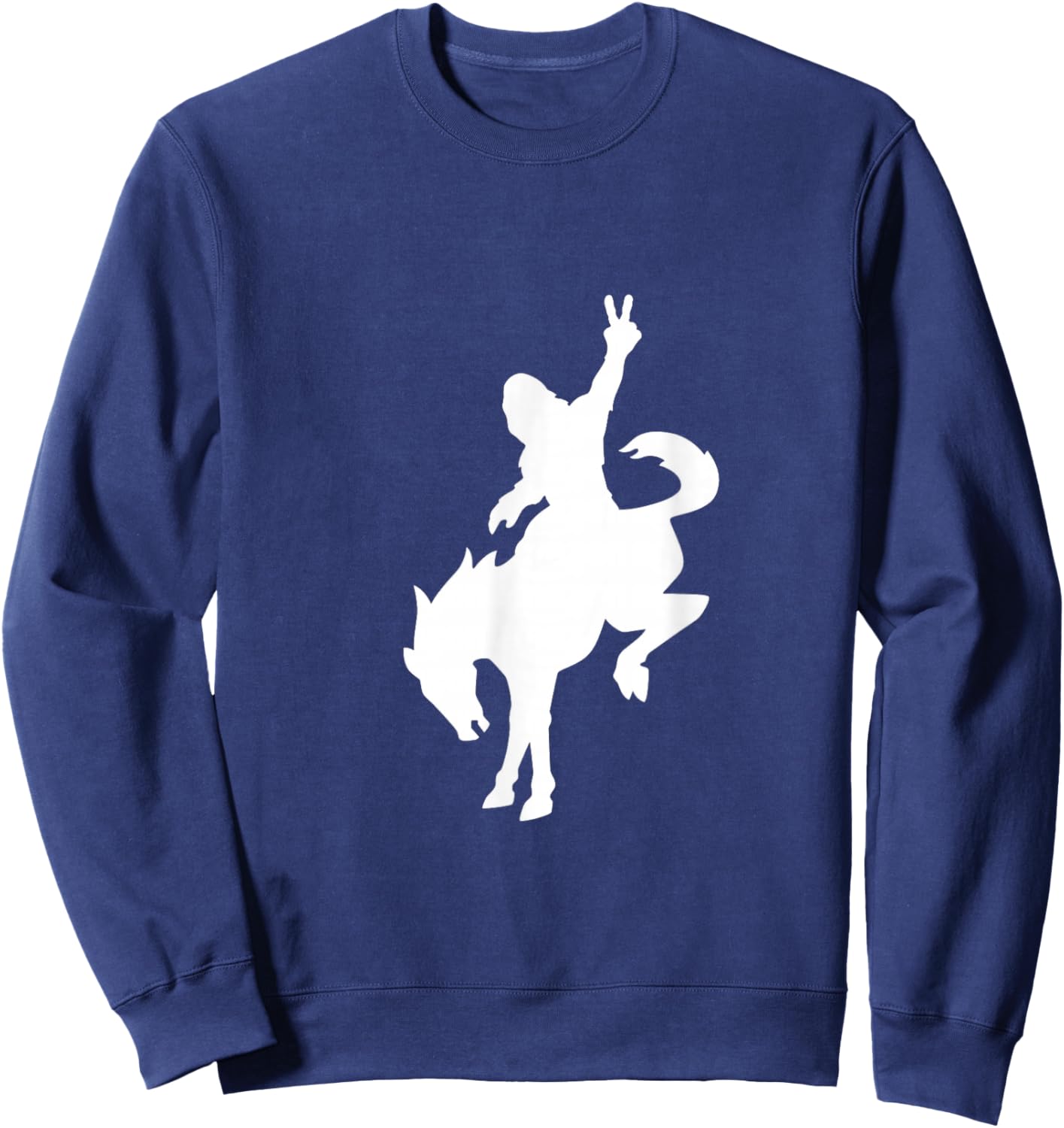 Sasquatch Riding Bronco Sweatshirt - Sweatshirt | Navy