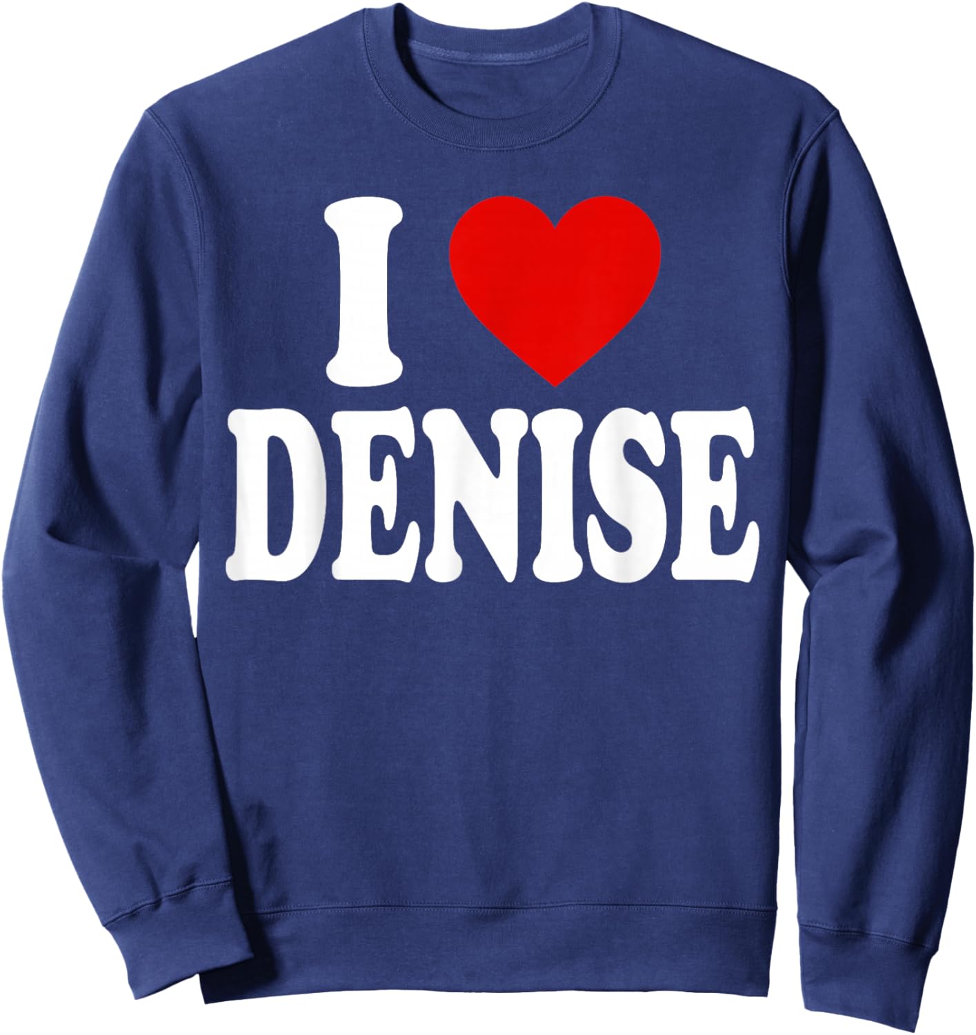 I Heart Love Denise Sweatshirt - Sweatshirt | Navy