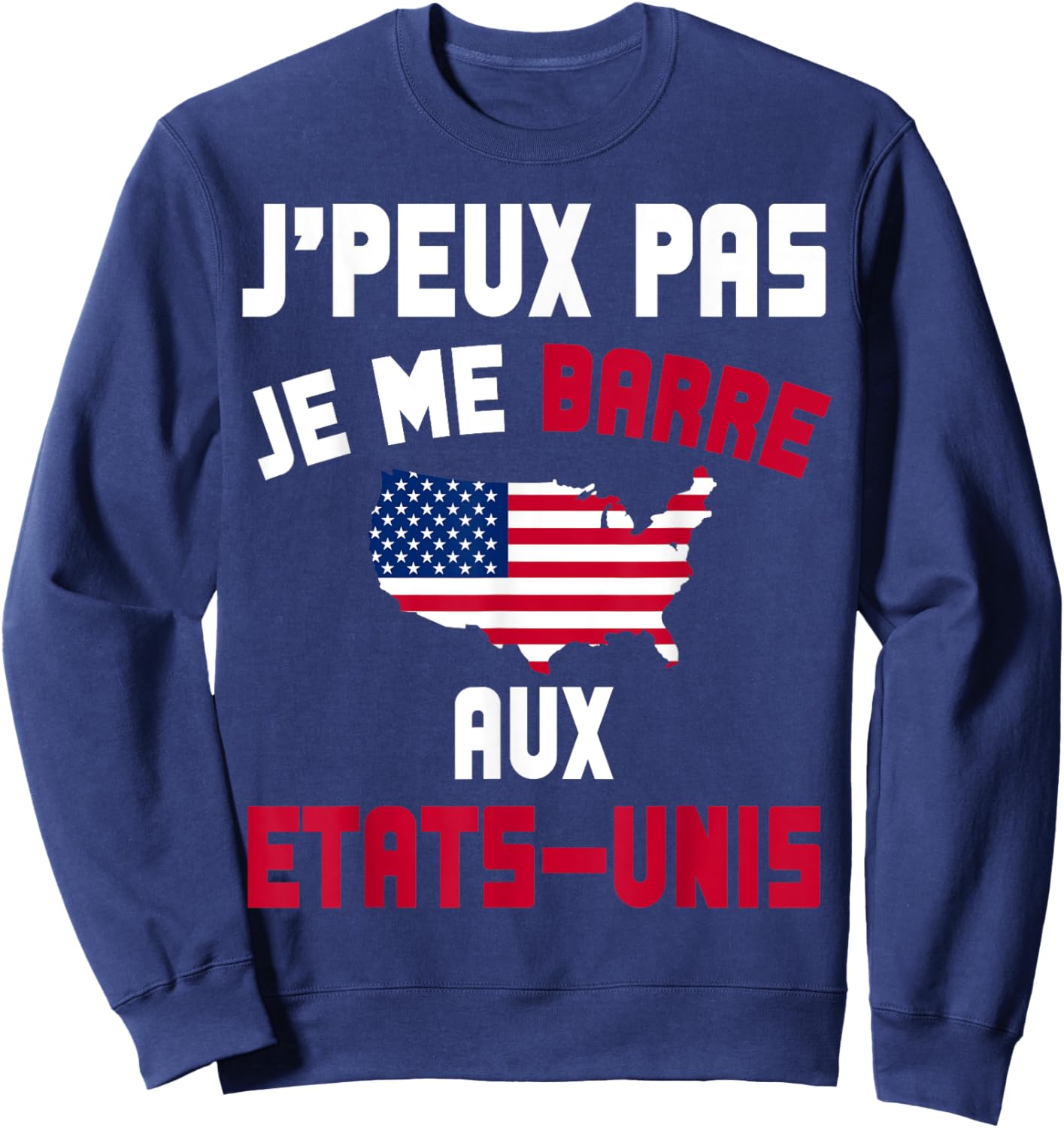 I Can't I Bar USA Gift Travel USA , Black, S Sweatshirt - Sweatshirt | Navy