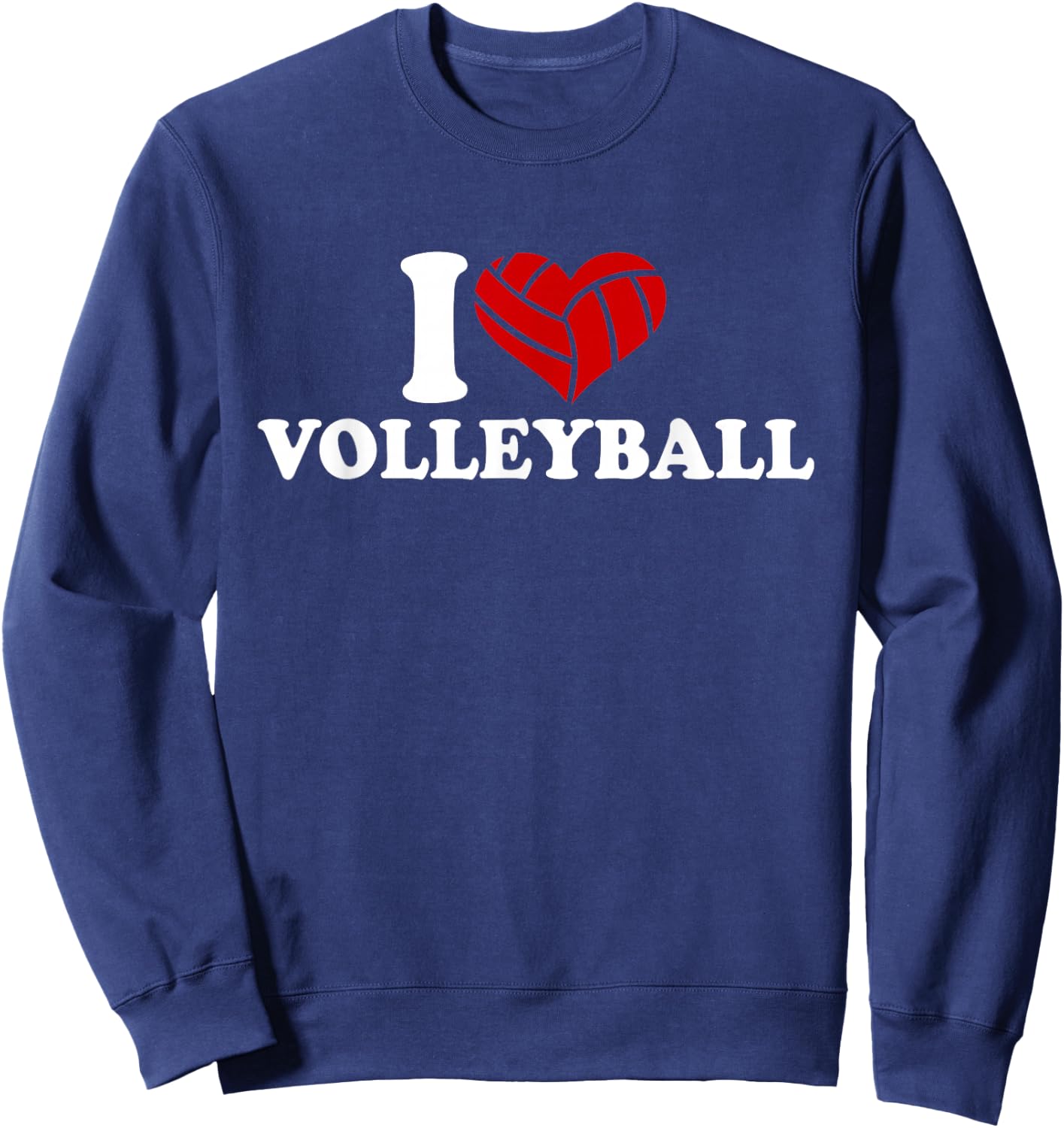 I love volleyball Sweatshirt - Sweatshirt | Navy