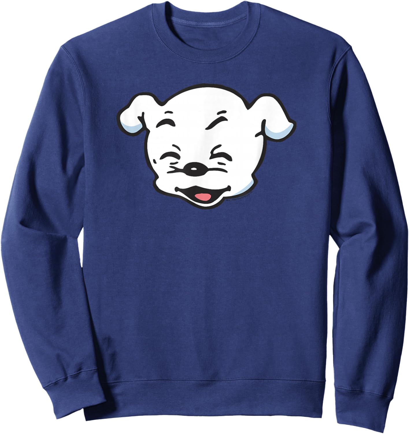 Betty Boop Pudgy Big Head Color Smile Poster Sweatshirt - Sweatshirt | Navy